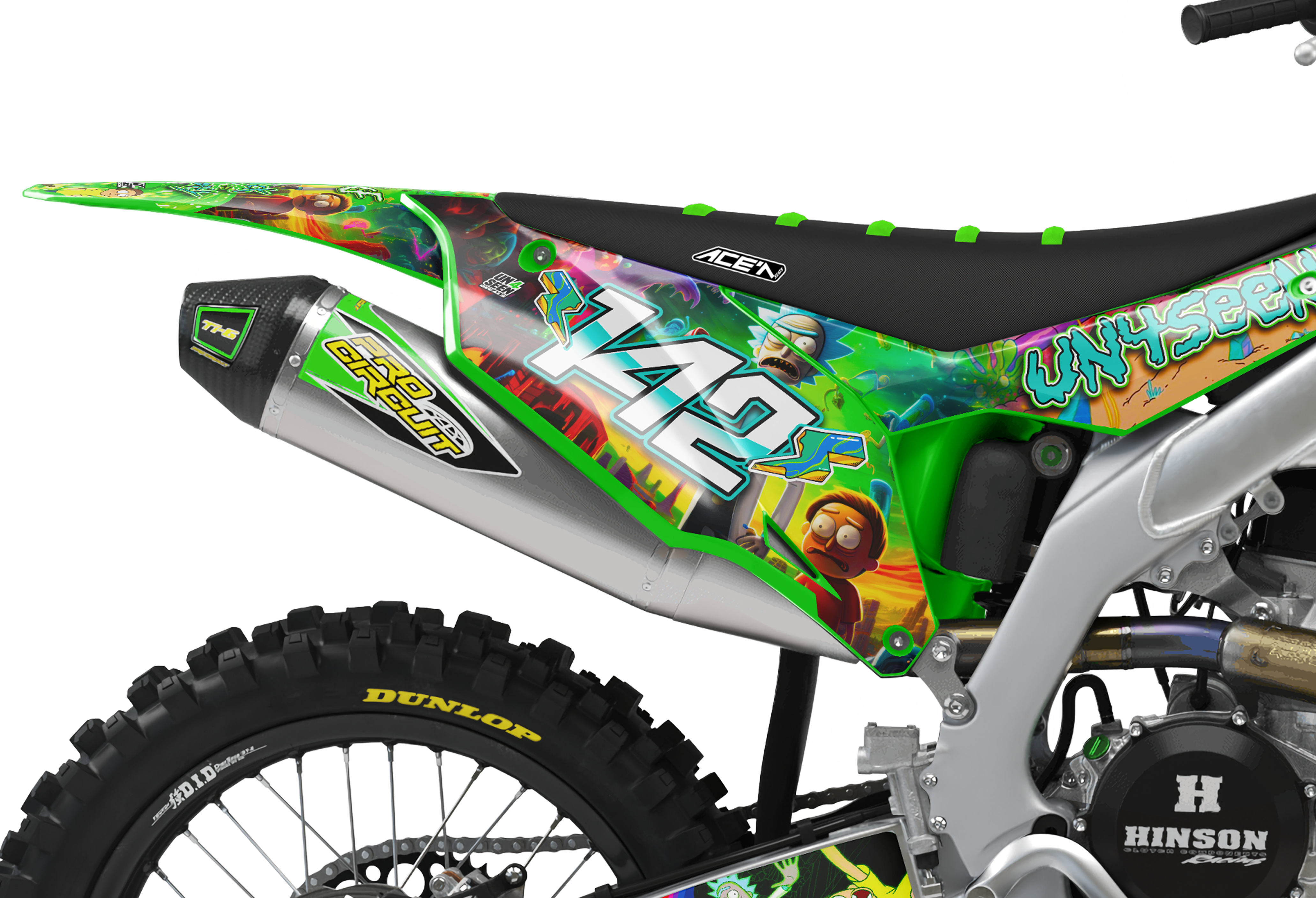 Kawasaki Graphics Kit - Rick & Morty