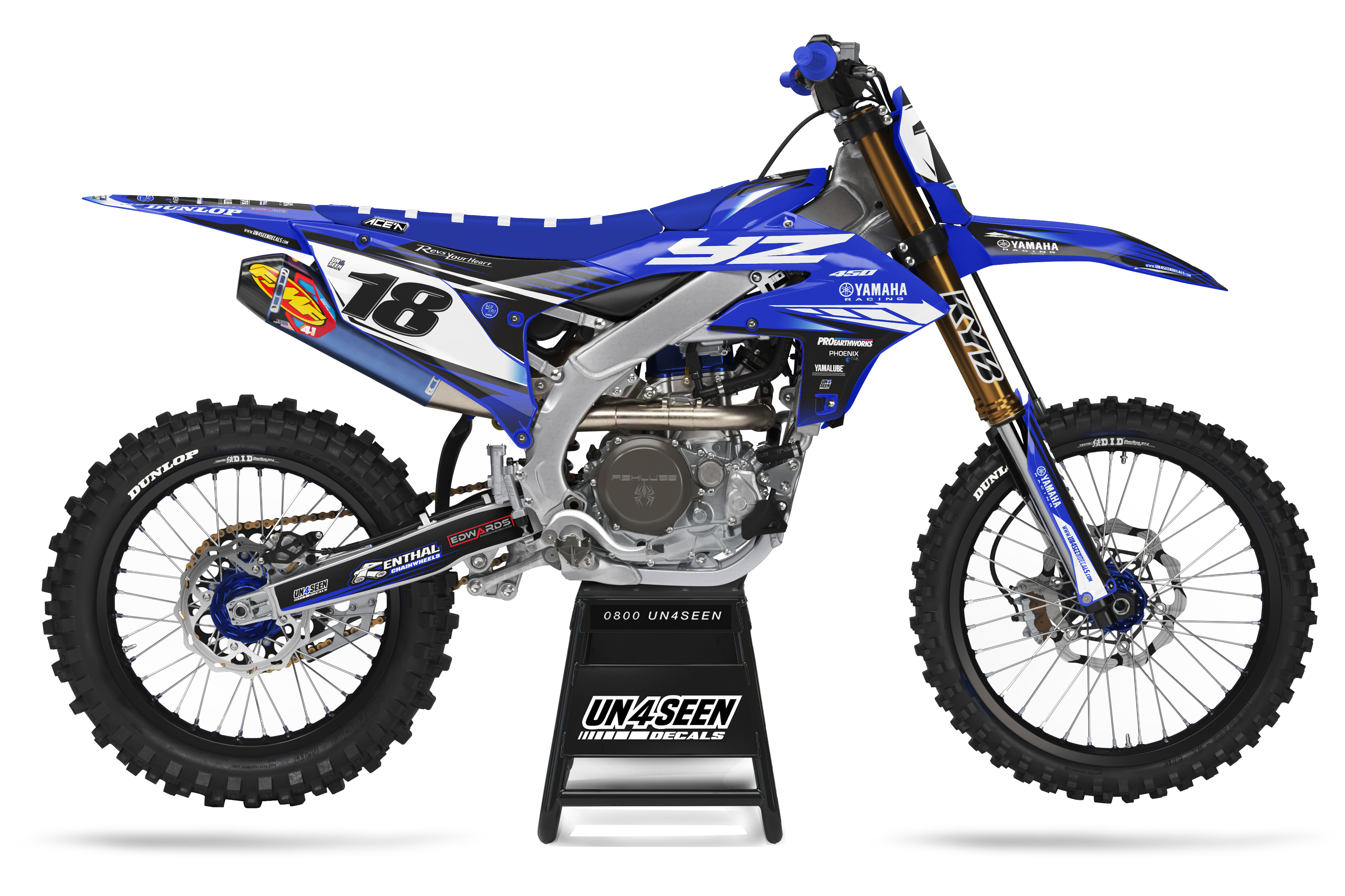 Yamaha Graphics Kit - Teen Blue