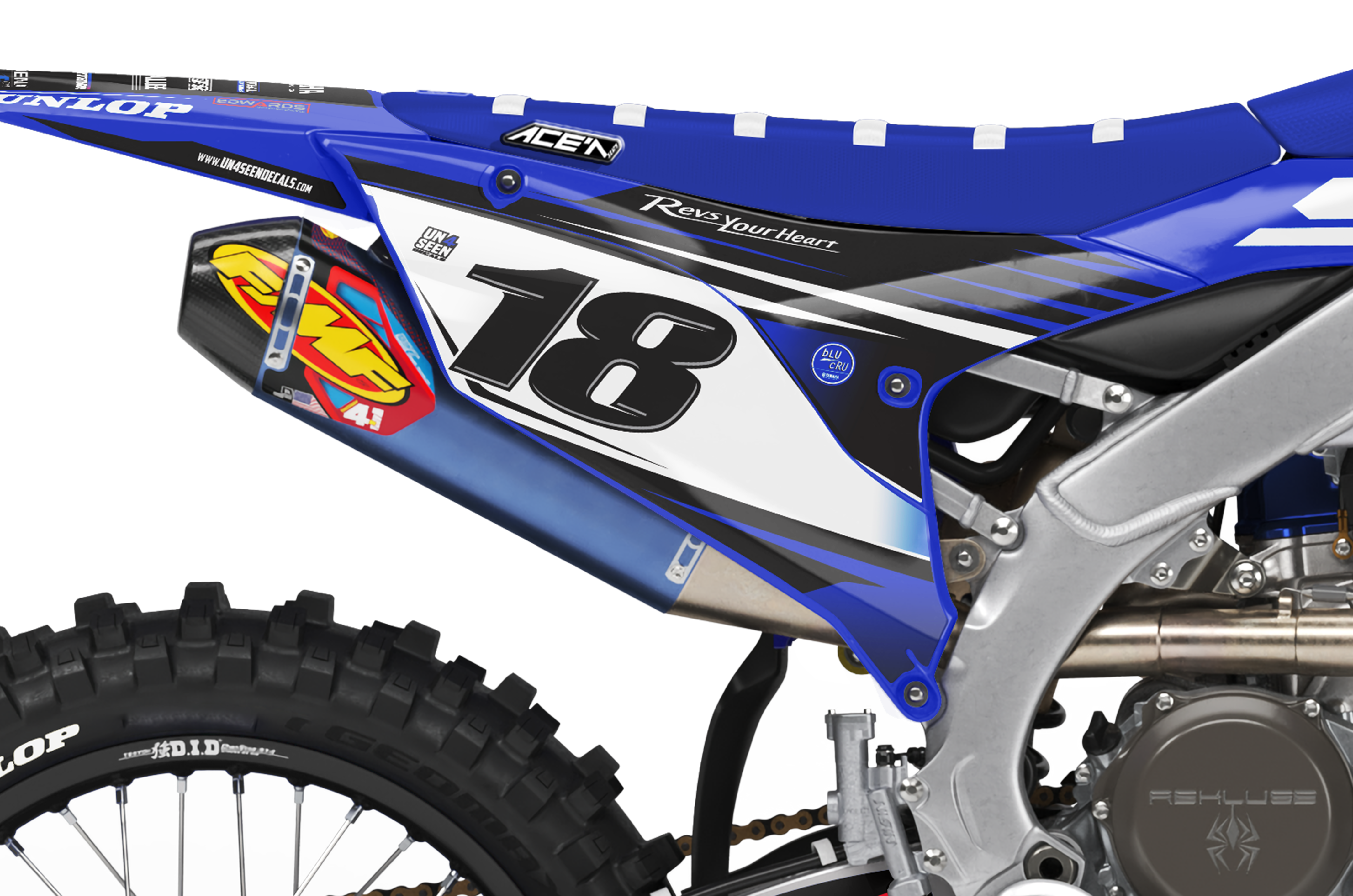 Yamaha Graphics Kit - Teen Blue
