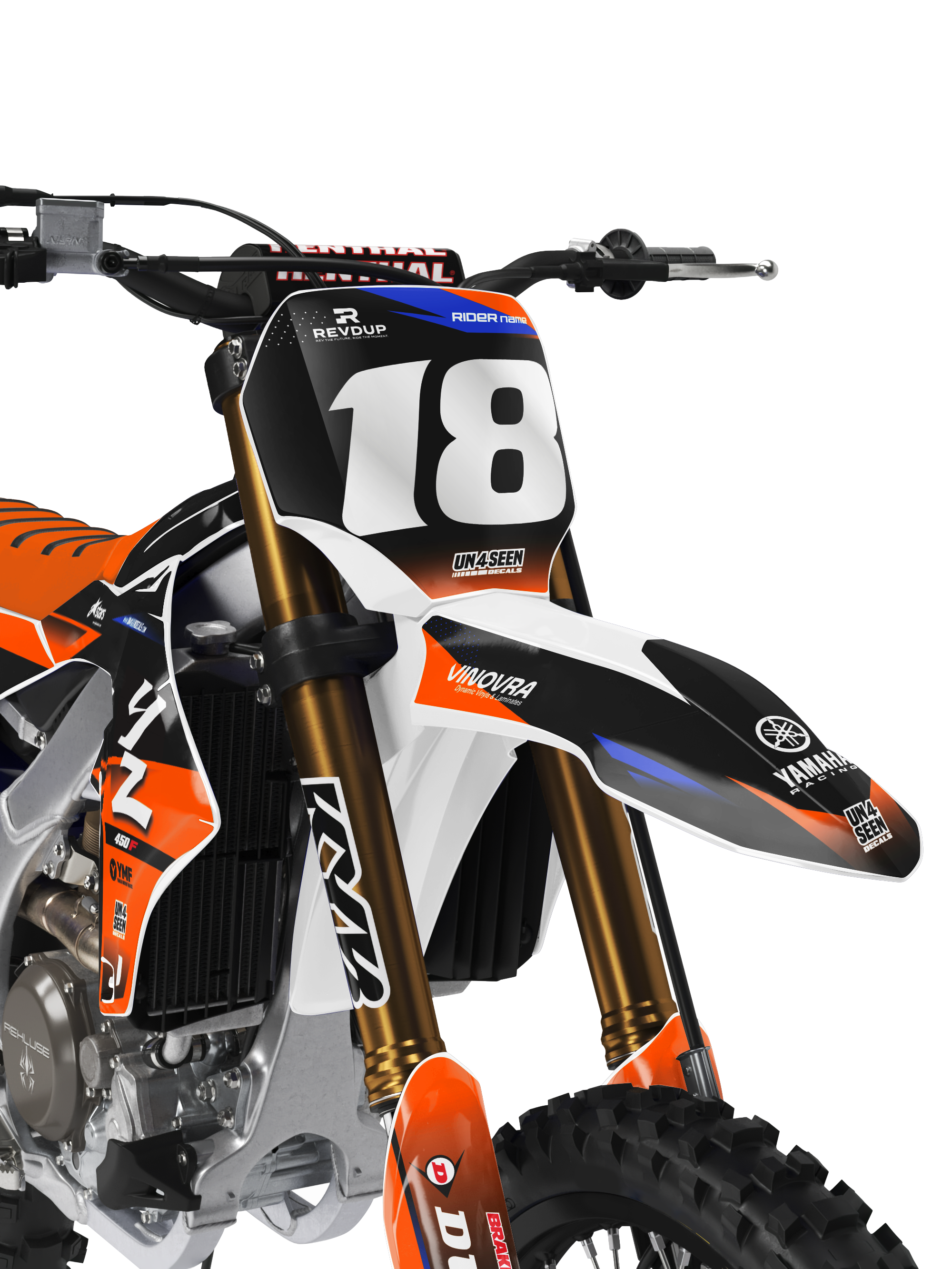Yamaha Graphics Kit - Fluid Orange