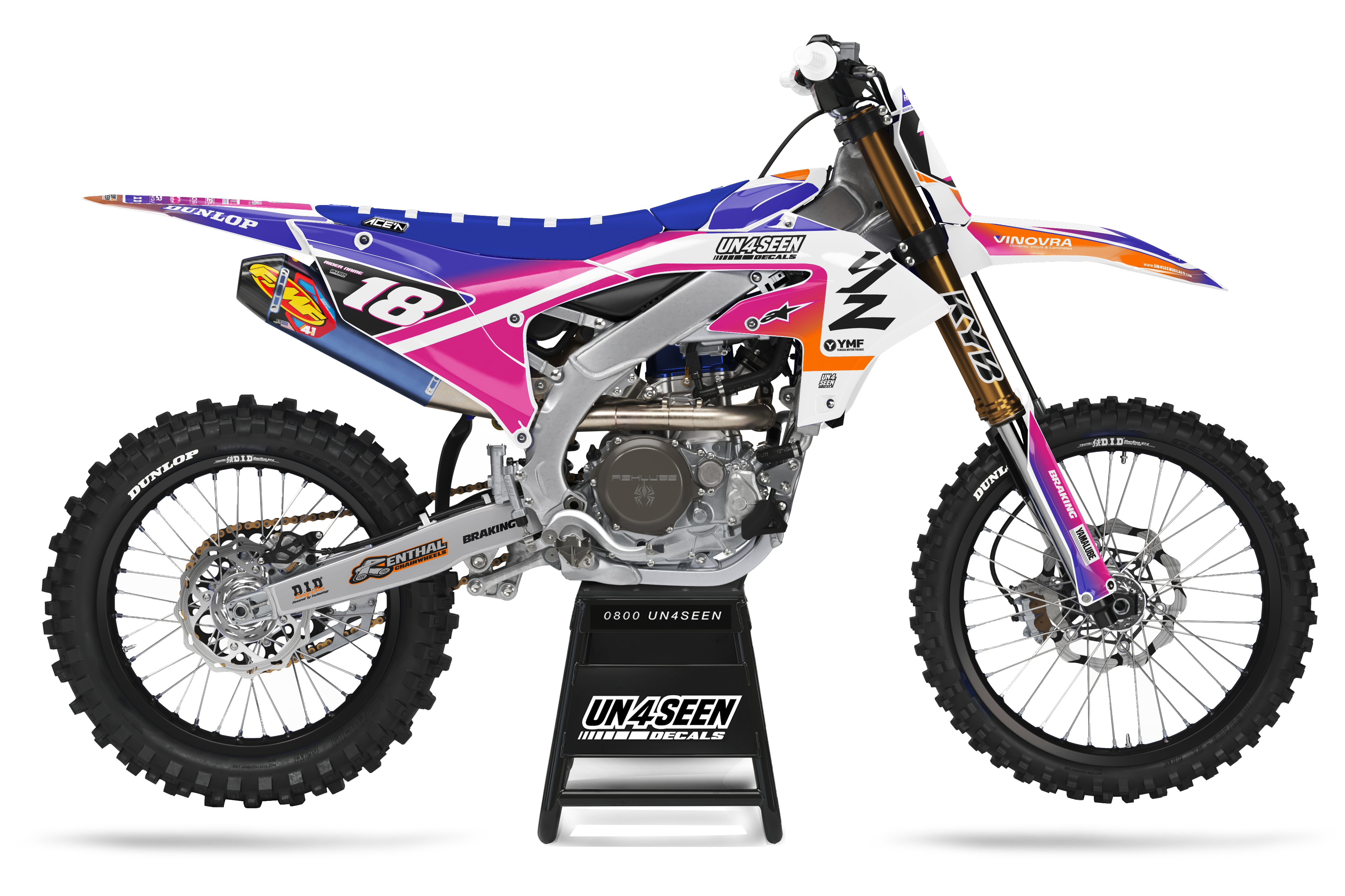 Yamaha Graphics Kit - Racer Portyl Purple