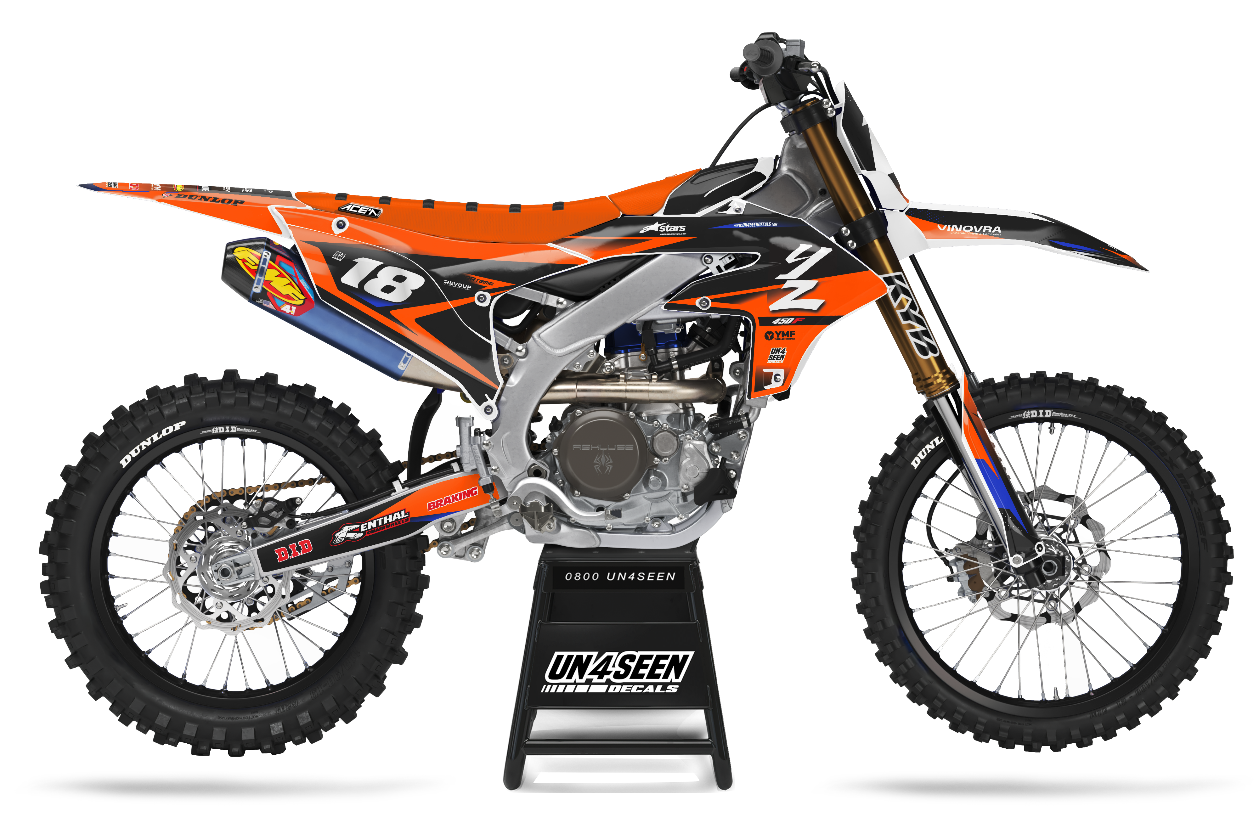 Yamaha Graphics Kit - Fluid Orange