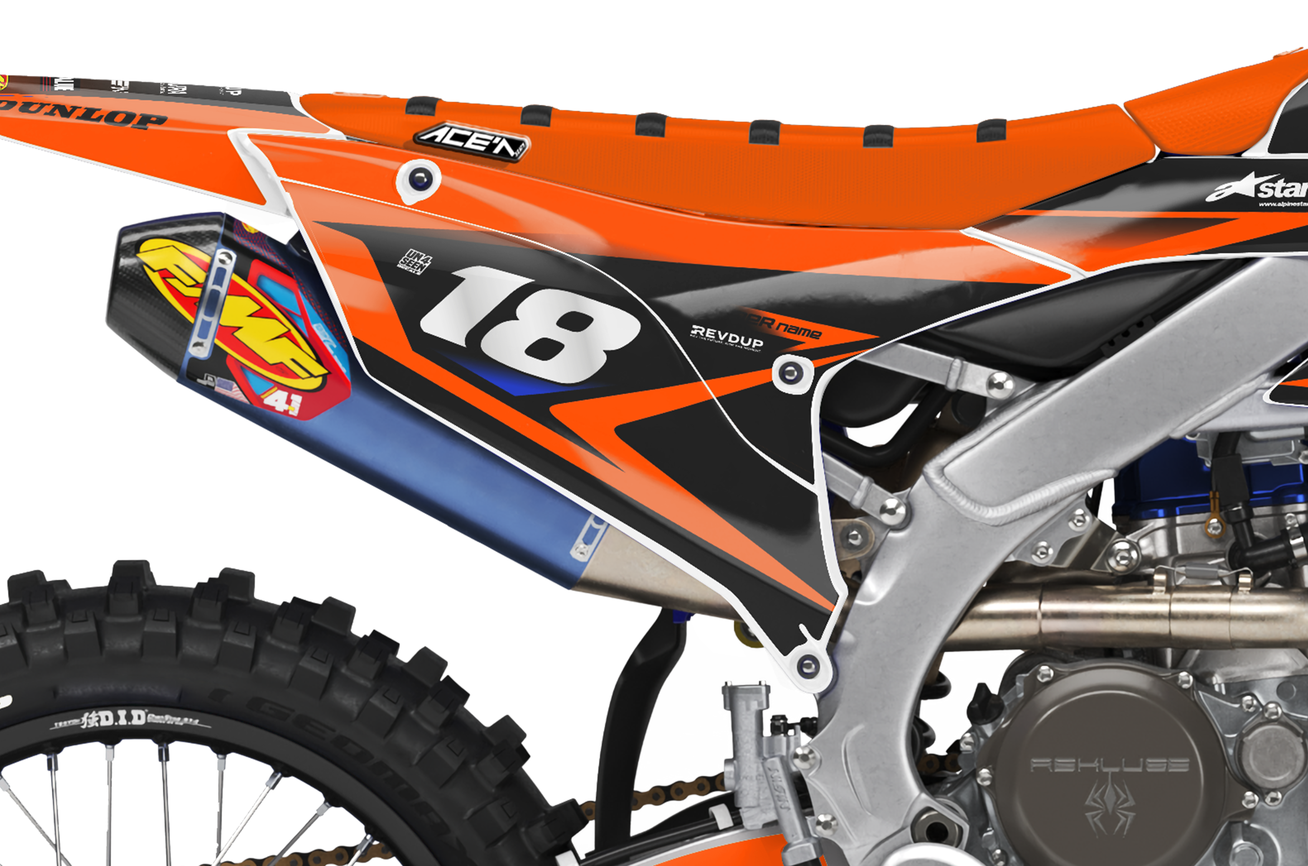 Yamaha Graphics Kit - Fluid Orange
