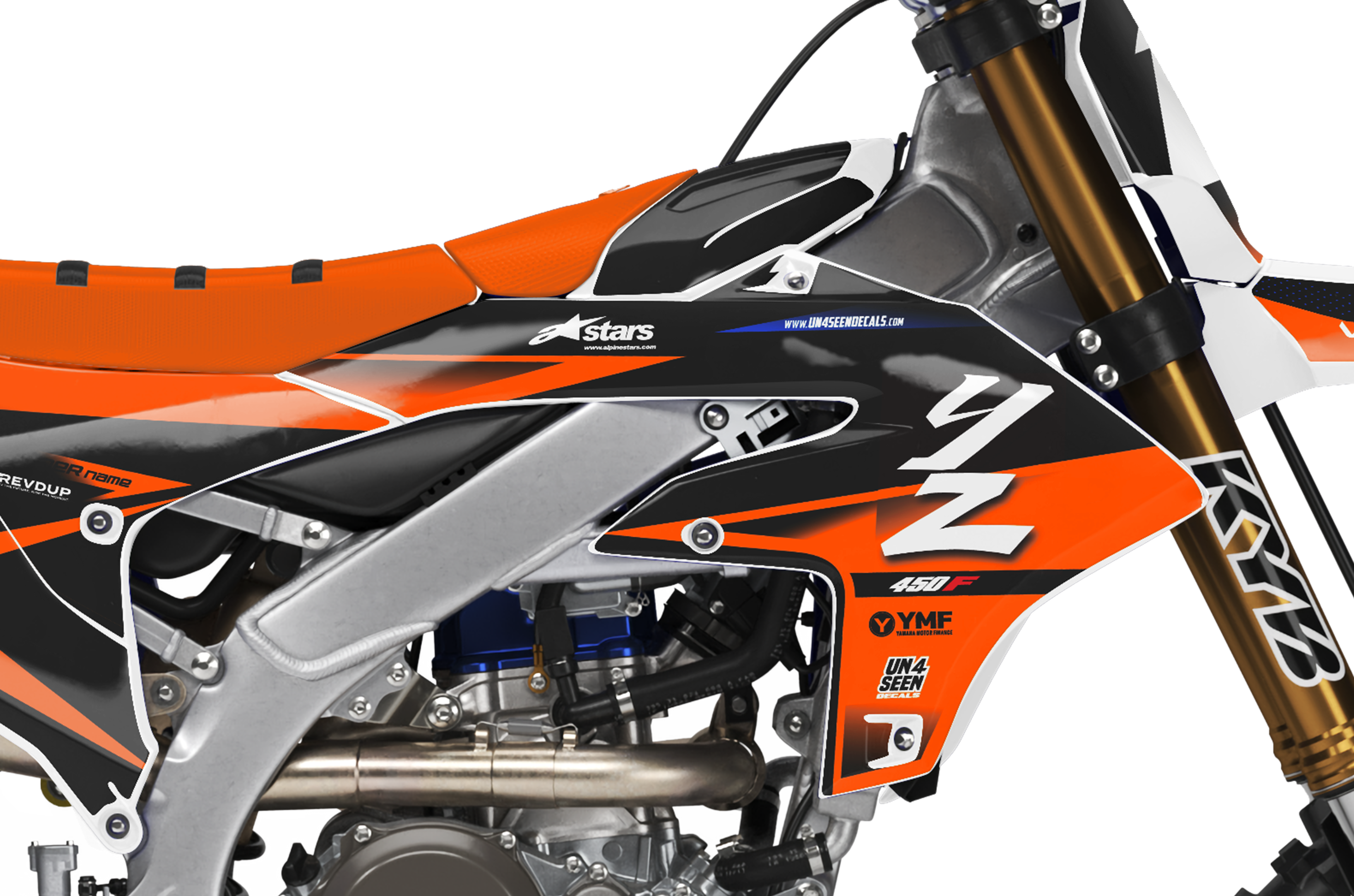 Yamaha Graphics Kit - Fluid Orange