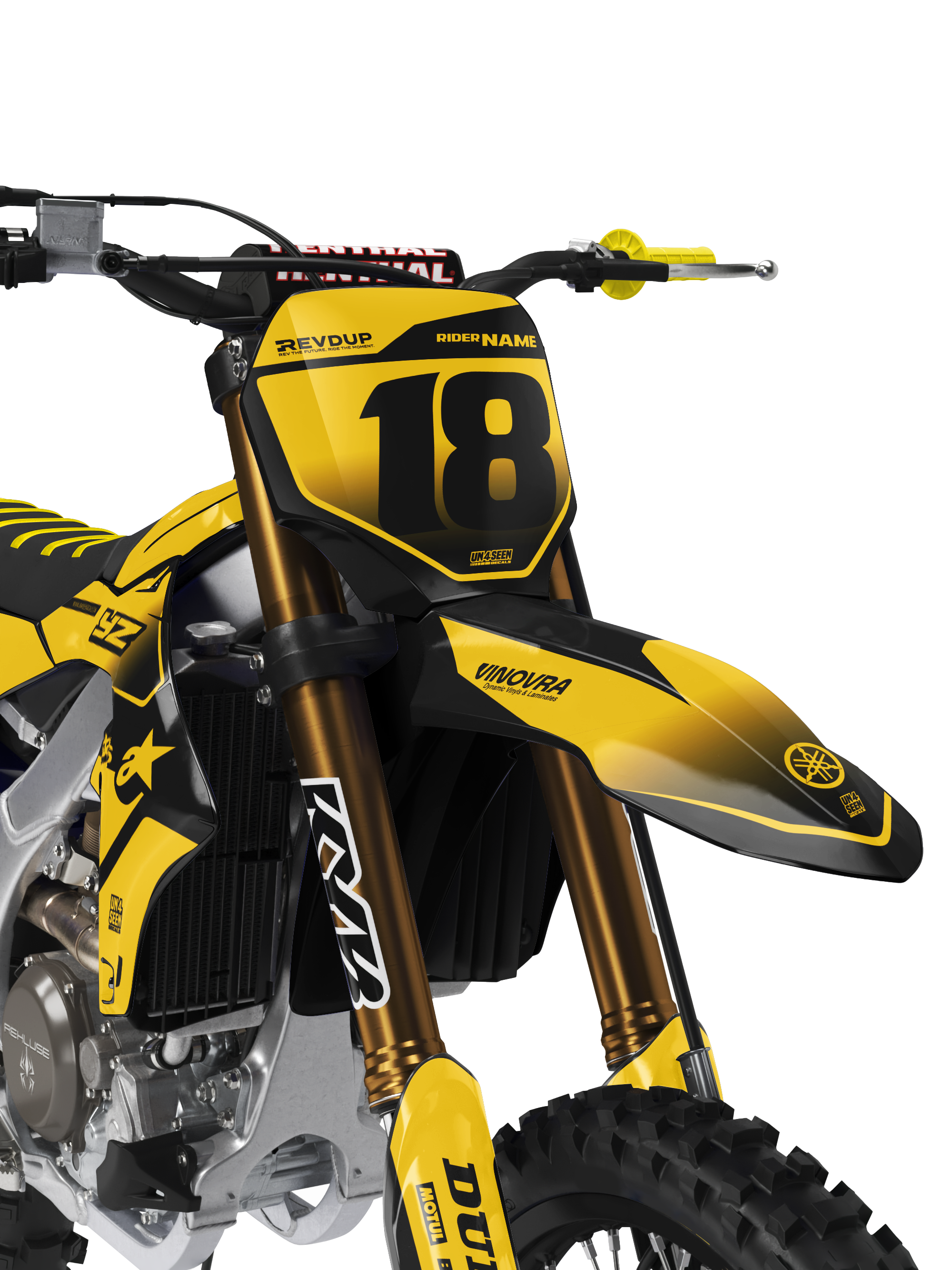 Yamaha Graphics Kit - Racer Riway Yellow