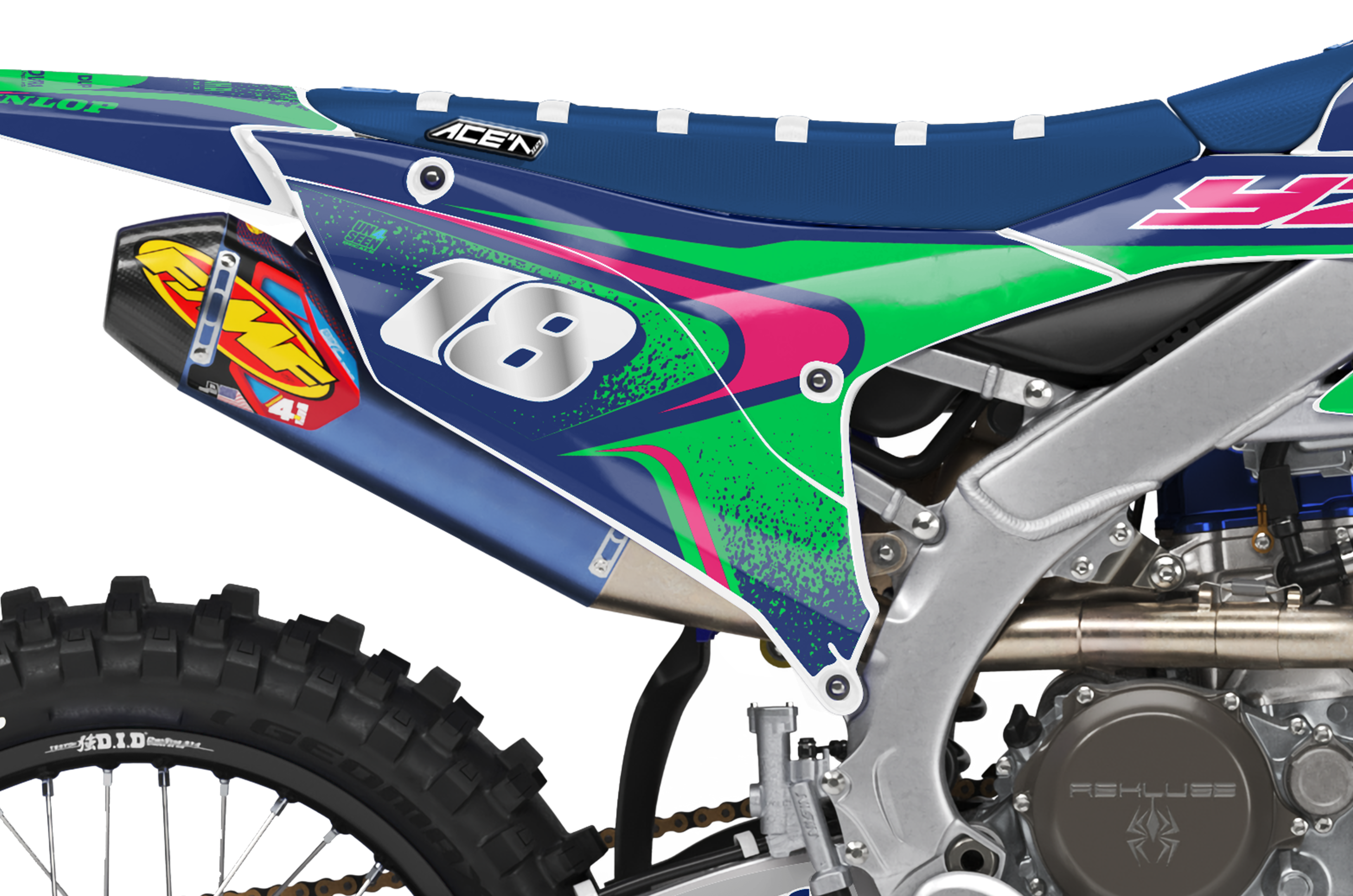 Yamaha Graphics Kit - Techstar Nomur Green