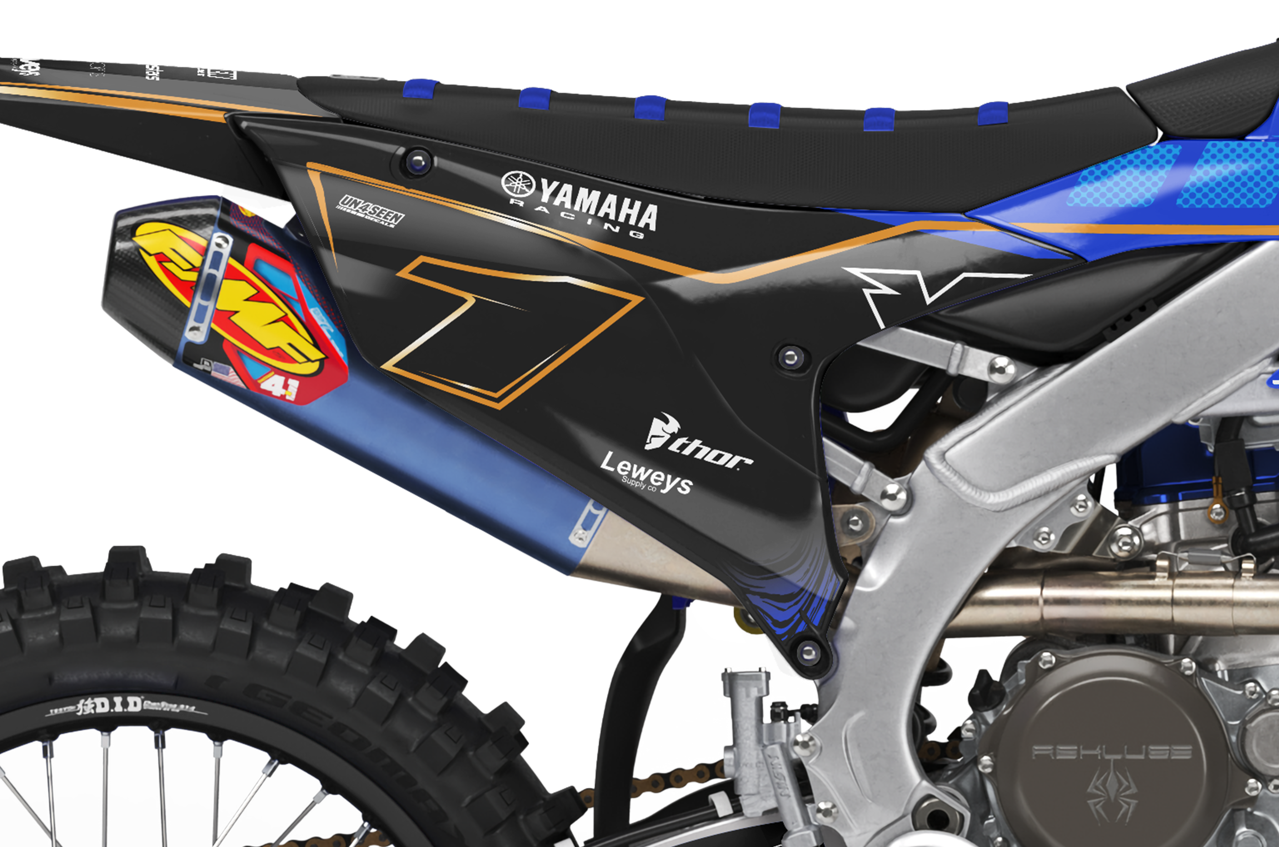 Yamaha Graphics Kit - Plaster Blue