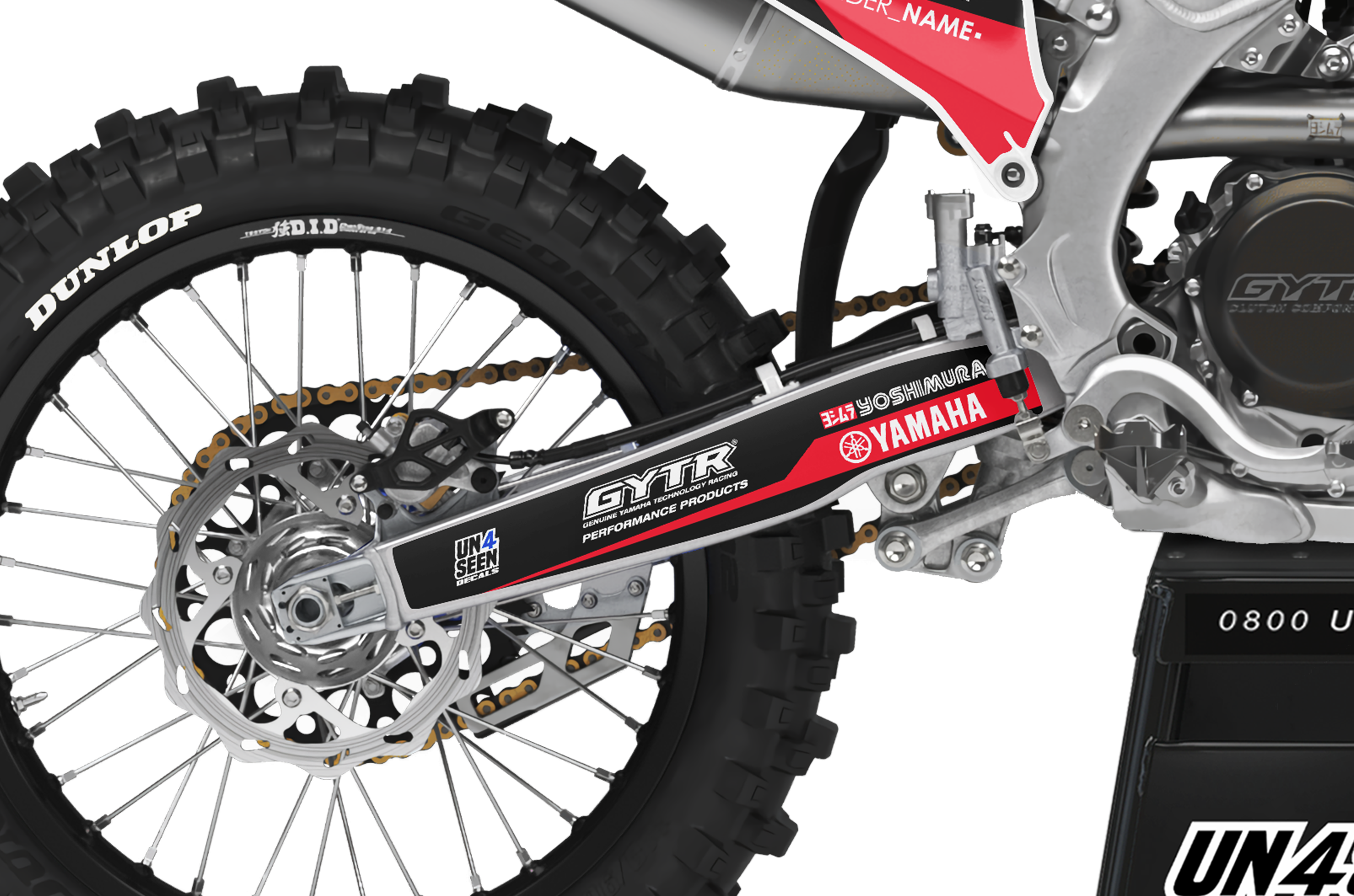 Yamaha Graphics Kit - Red Glass