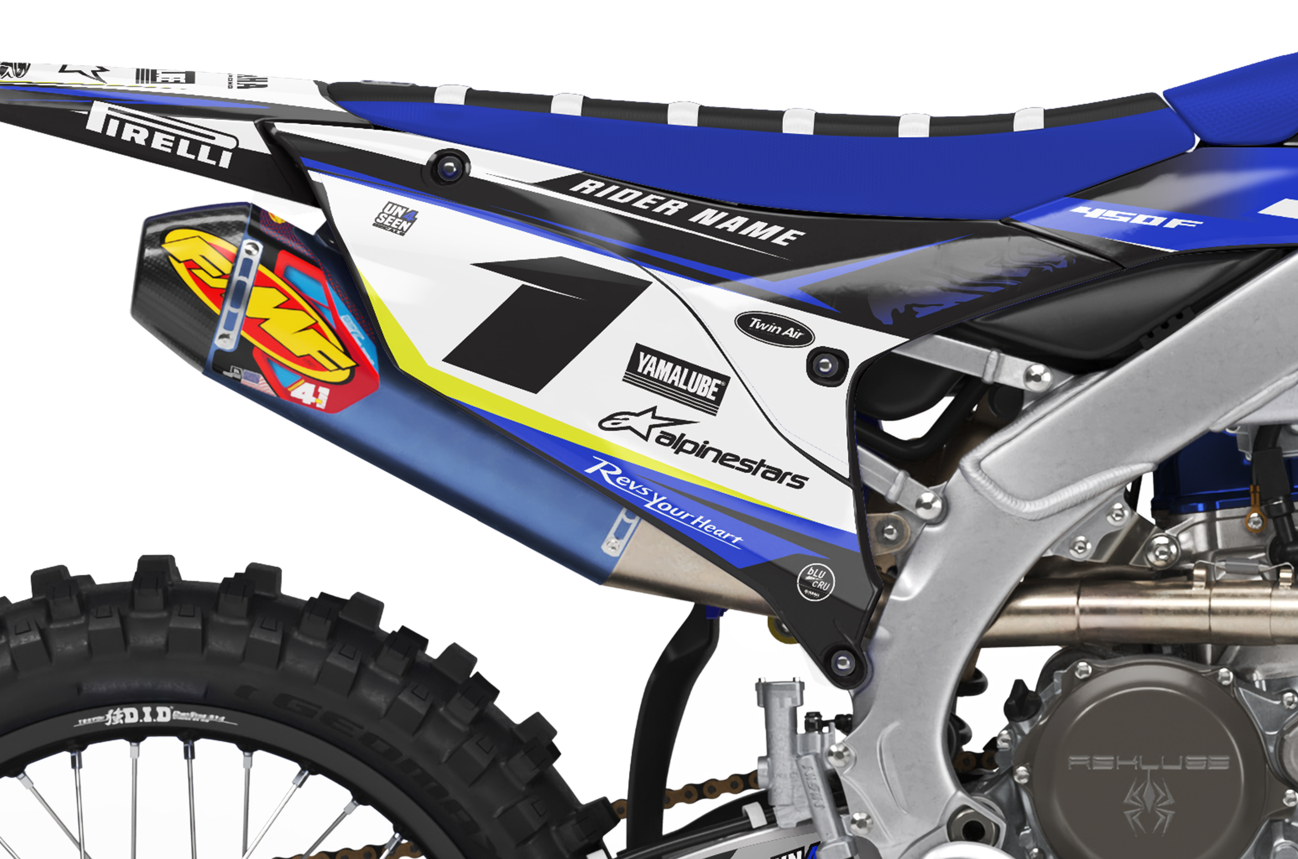 Yamaha Graphics Kit - Rage Yellow