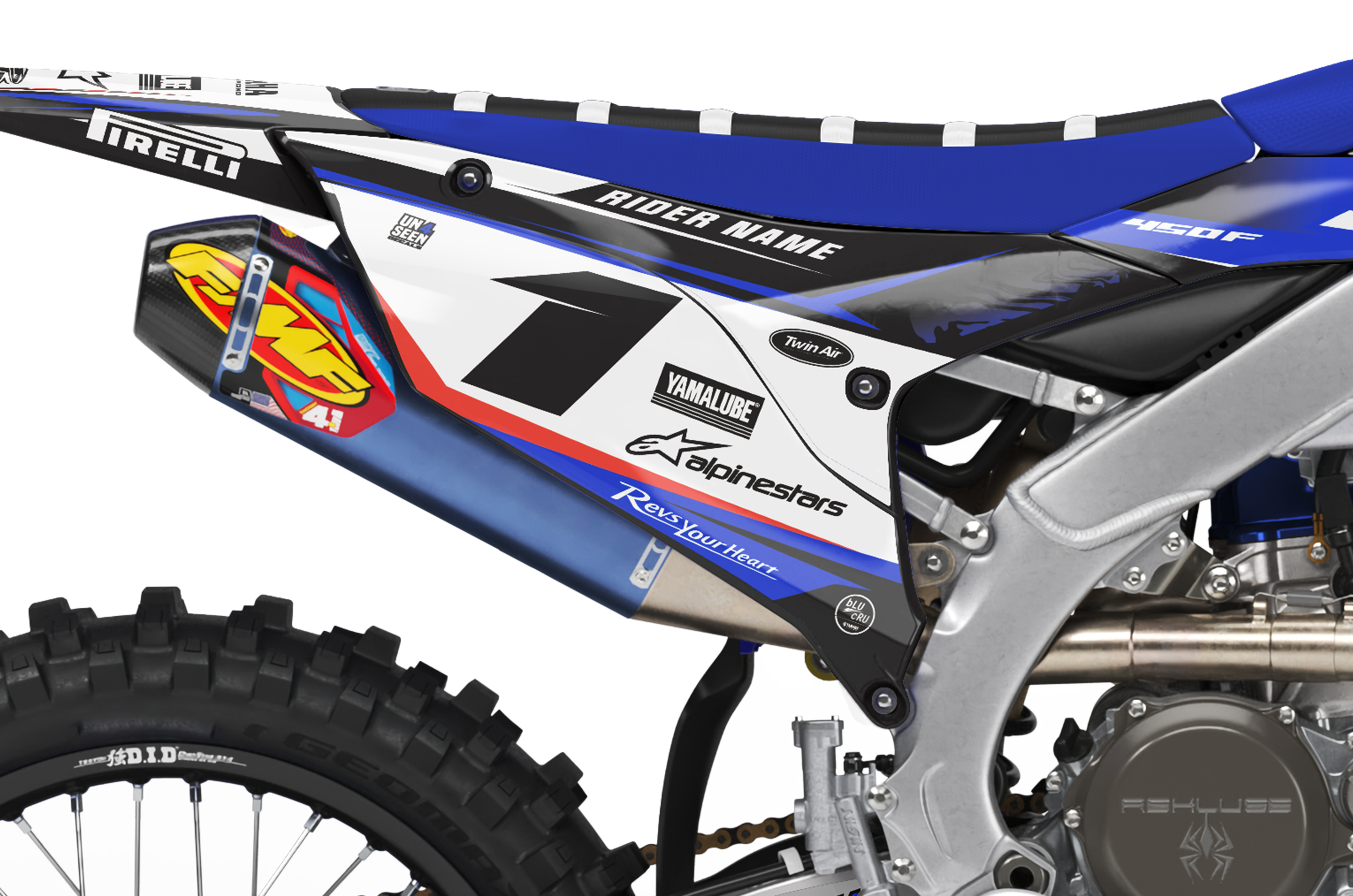 Yamaha Graphics Kit - Rage Red