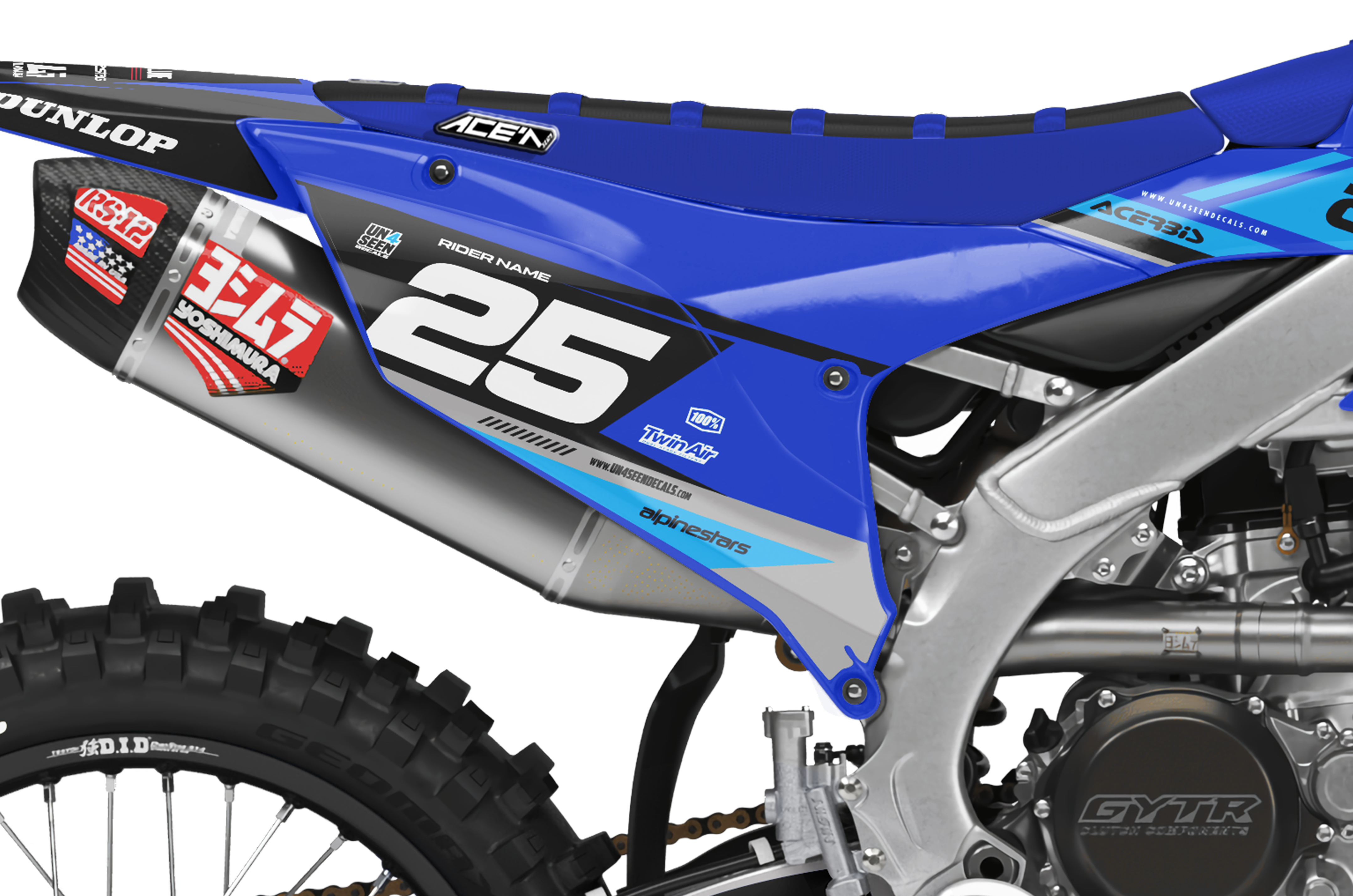 Yamaha Graphics Kit - Geer Blue