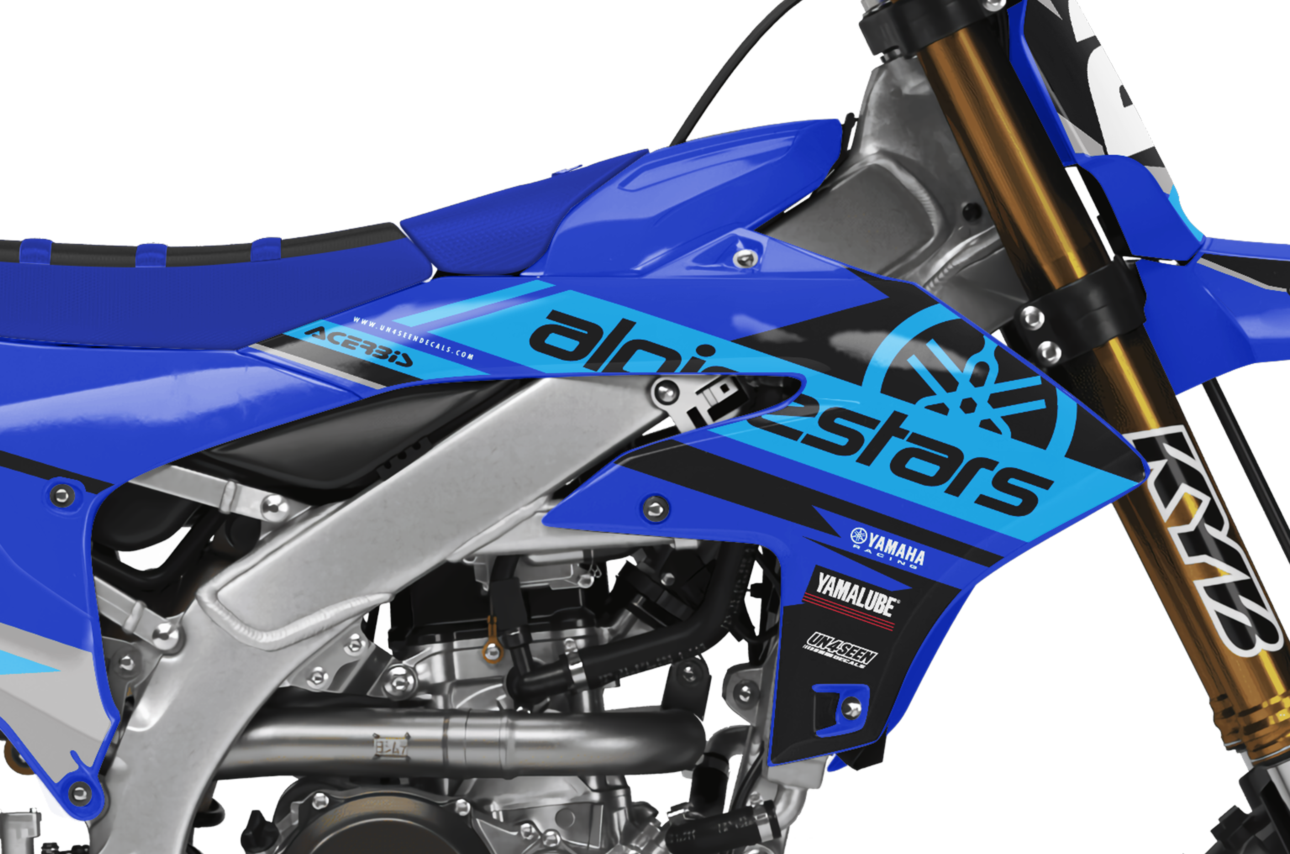 Yamaha Graphics Kit - Geer Blue