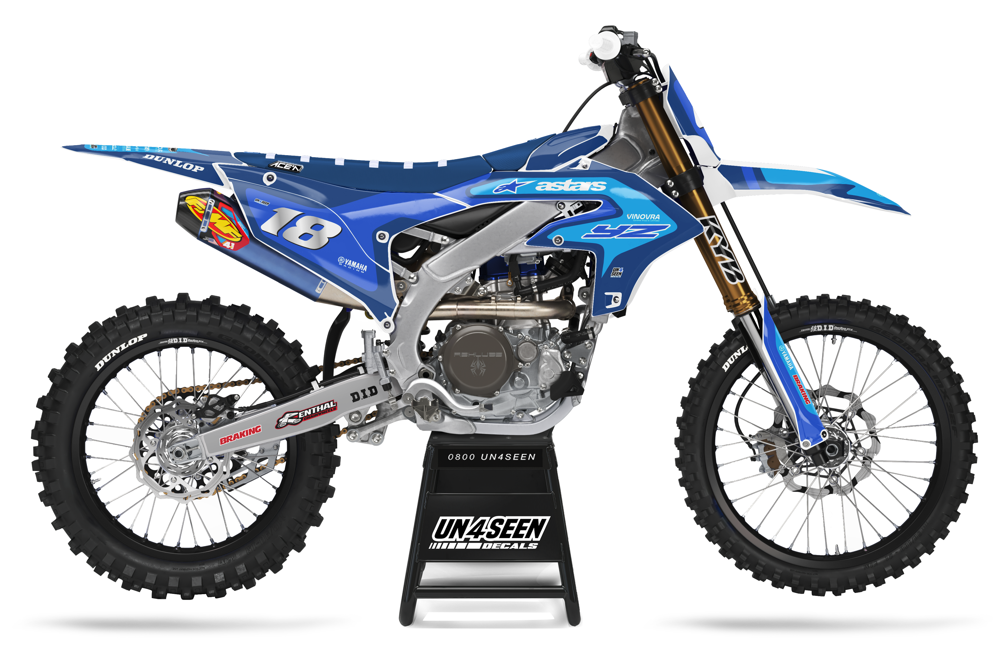 Yamaha Graphics Kit - Fluid Grid Navy