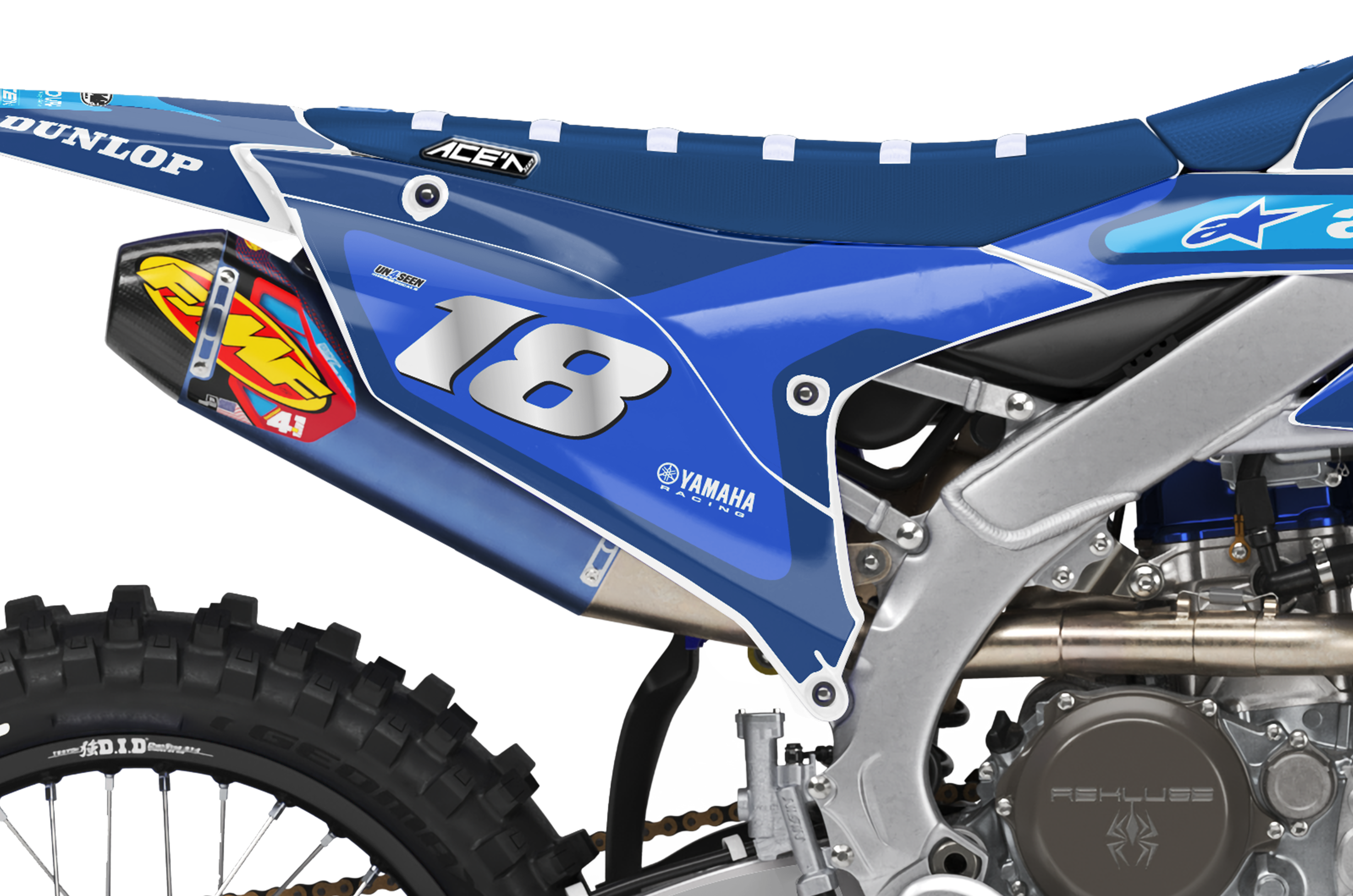 Yamaha Graphics Kit - Fluid Grid Navy