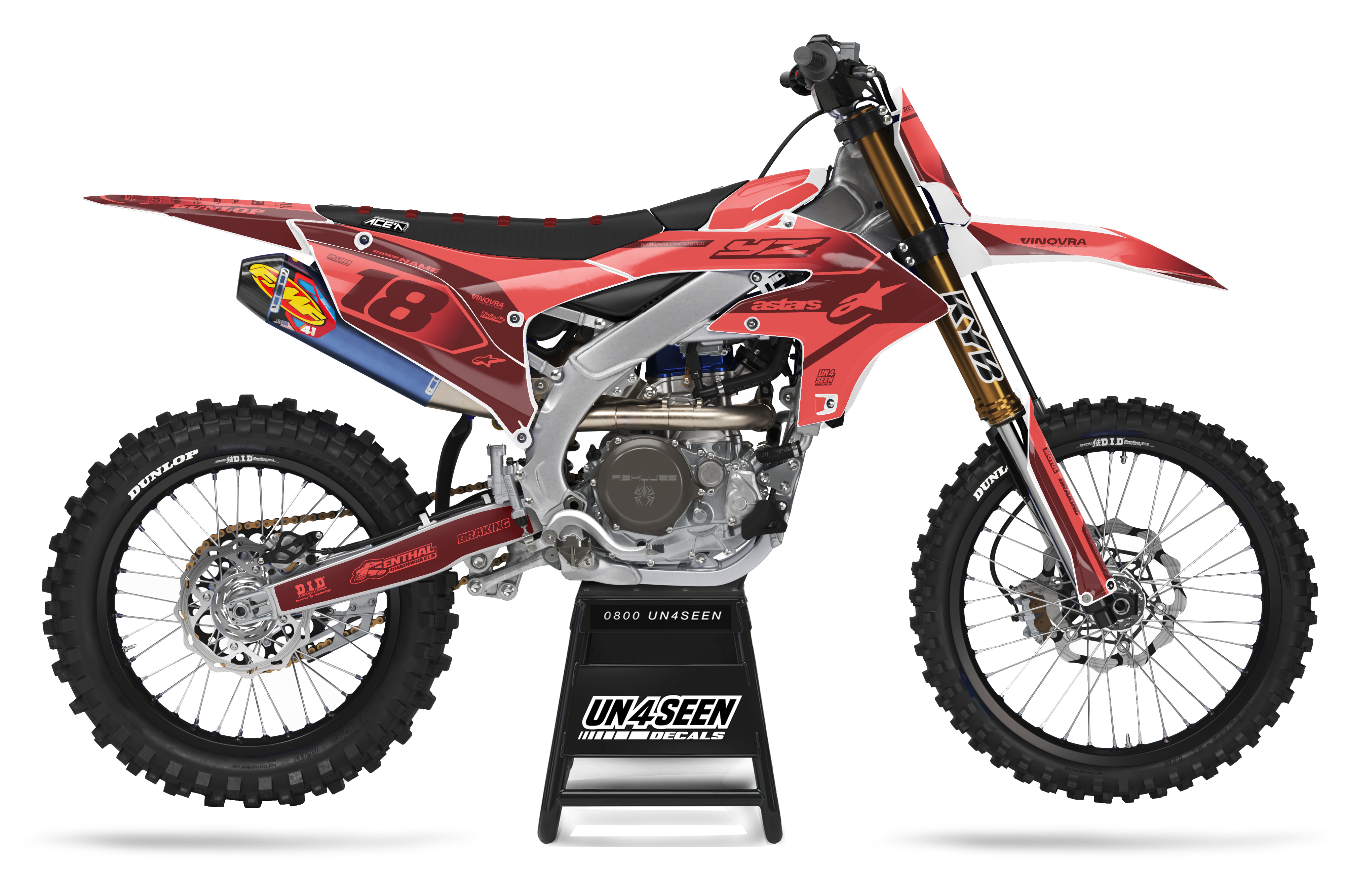 Yamaha Graphics Kit - Racer Riway Peach