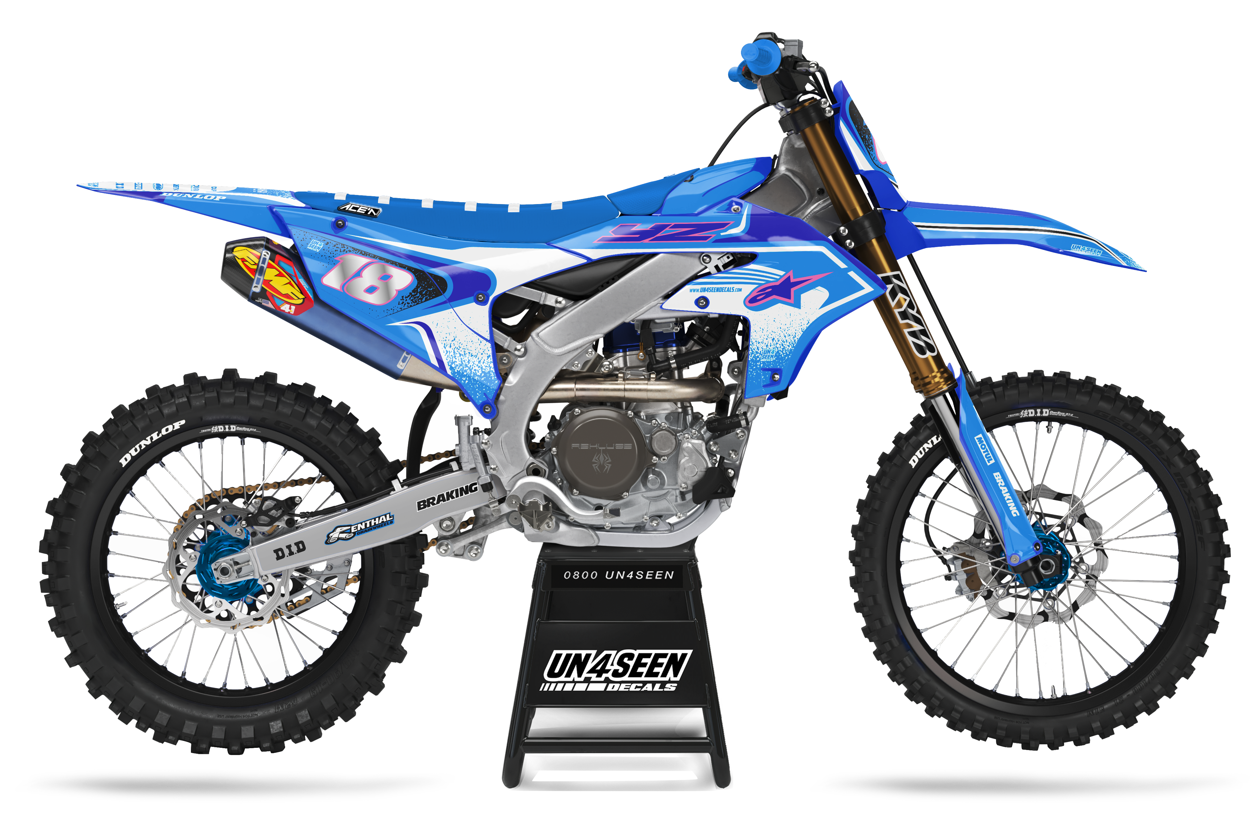 Yamaha Graphics Kit - Techstar Nomur Light Blue