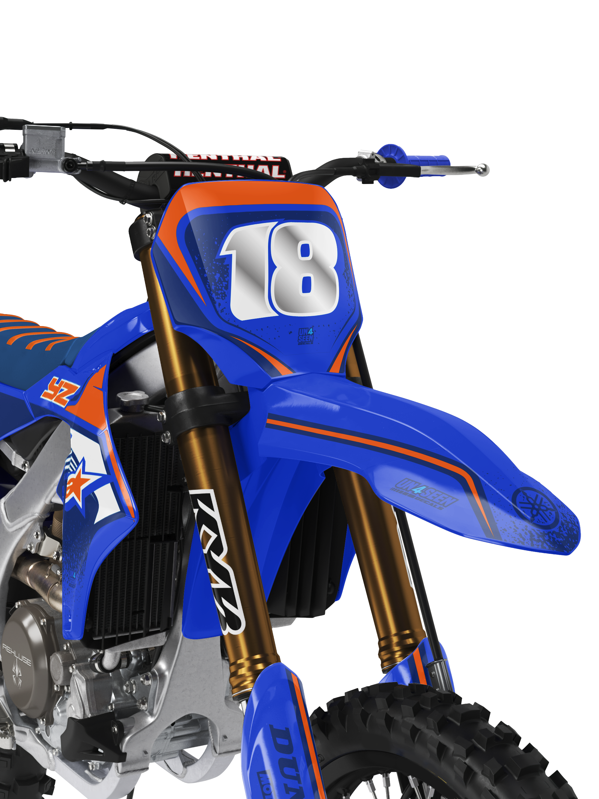 Yamaha Graphics Kit - Techstar Nomur Orange Blue