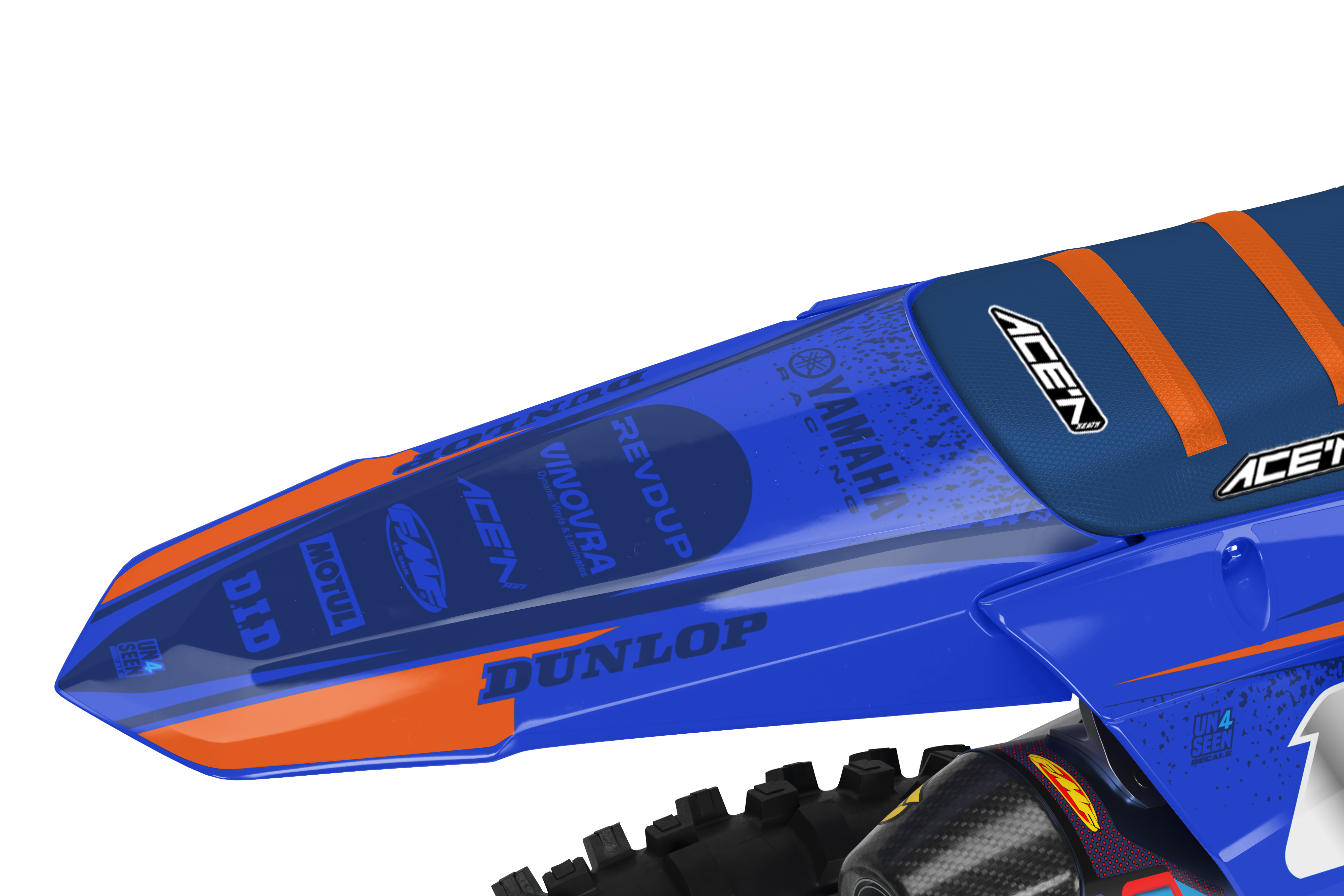 Yamaha Graphics Kit - Techstar Nomur Orange Blue