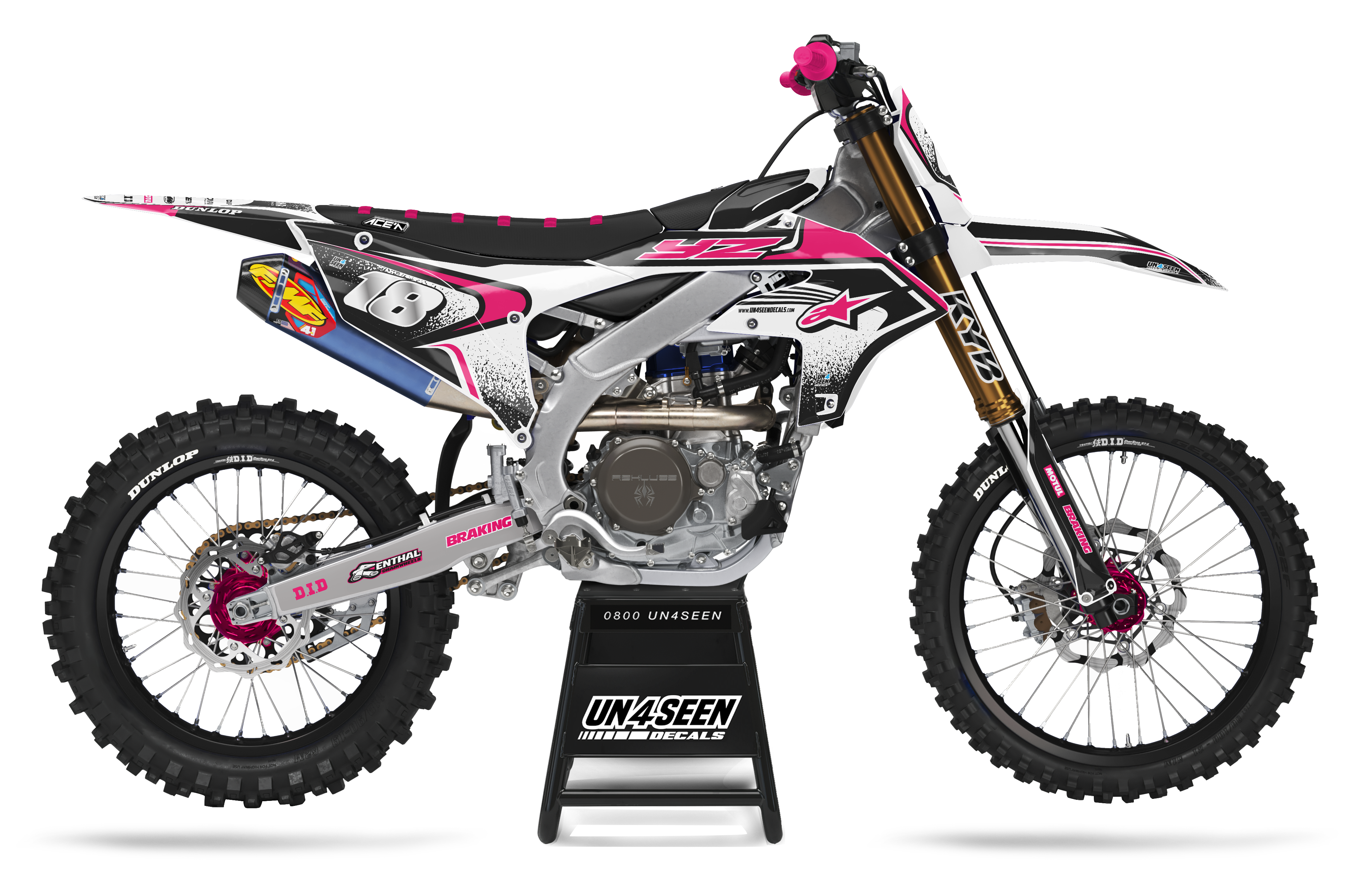 Yamaha Graphics Kit - Techstar Nomur Pink