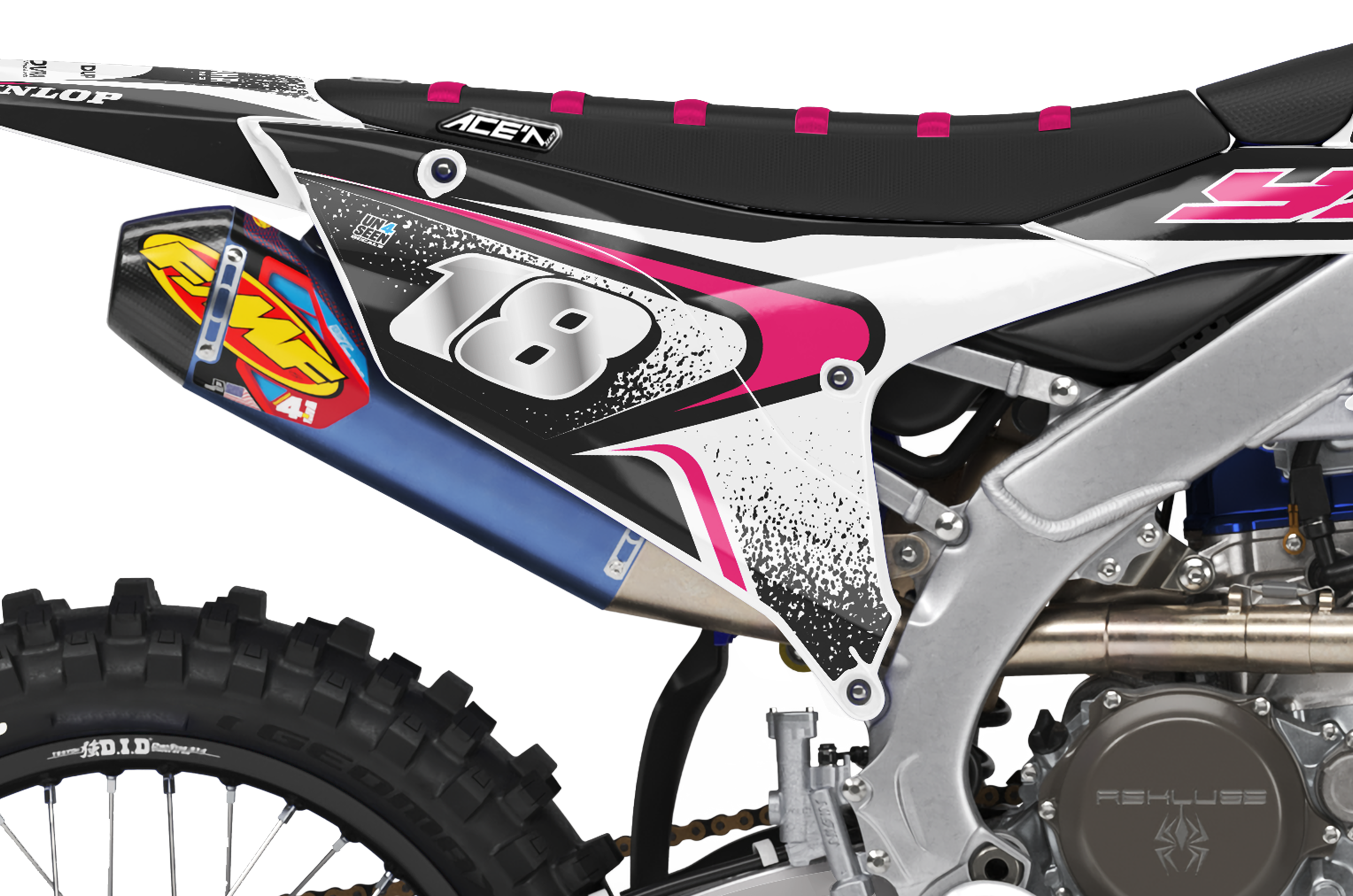 Yamaha Graphics Kit - Techstar Nomur Pink