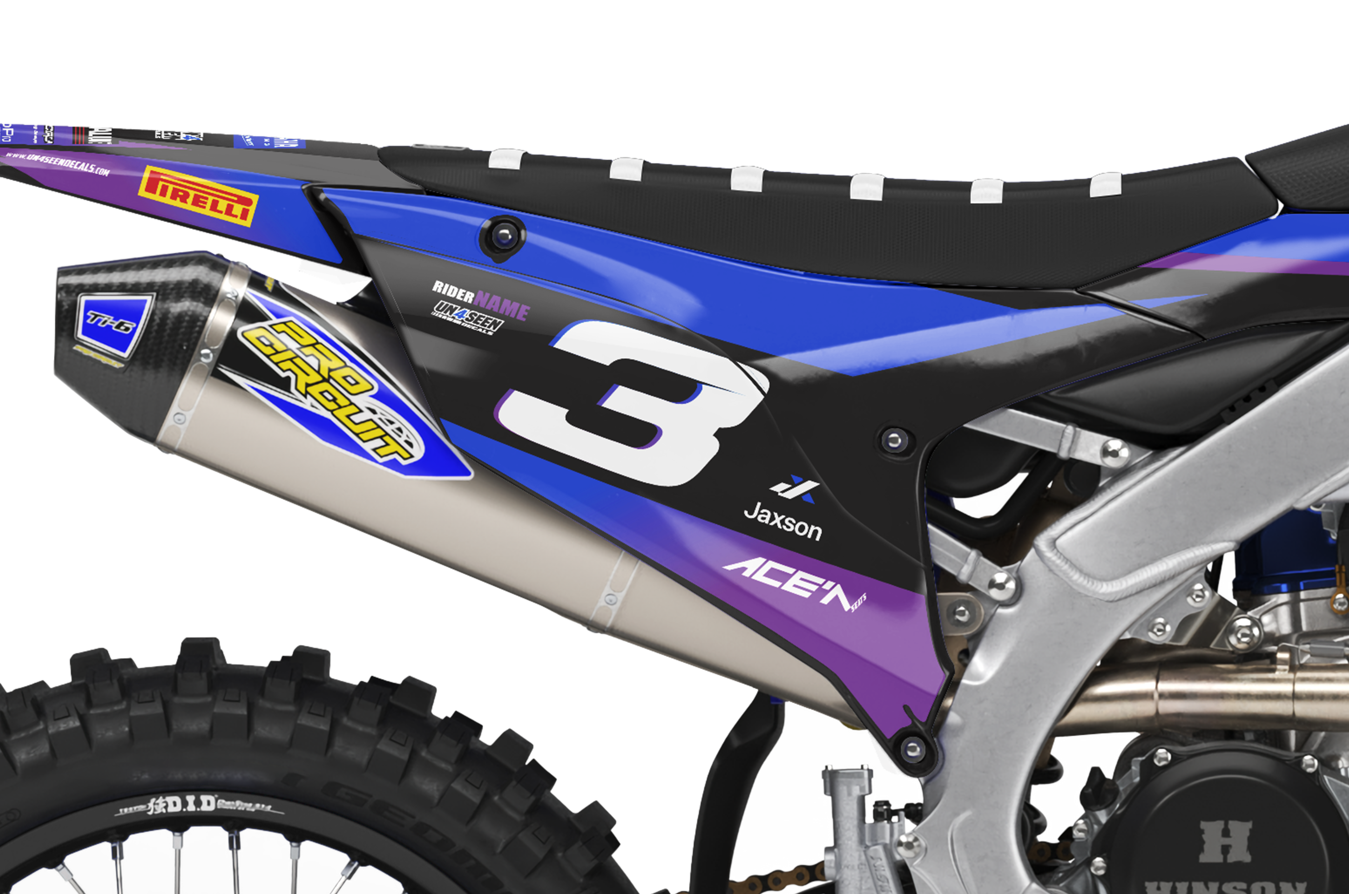 Yamaha Graphics Kit - Yeao Purple