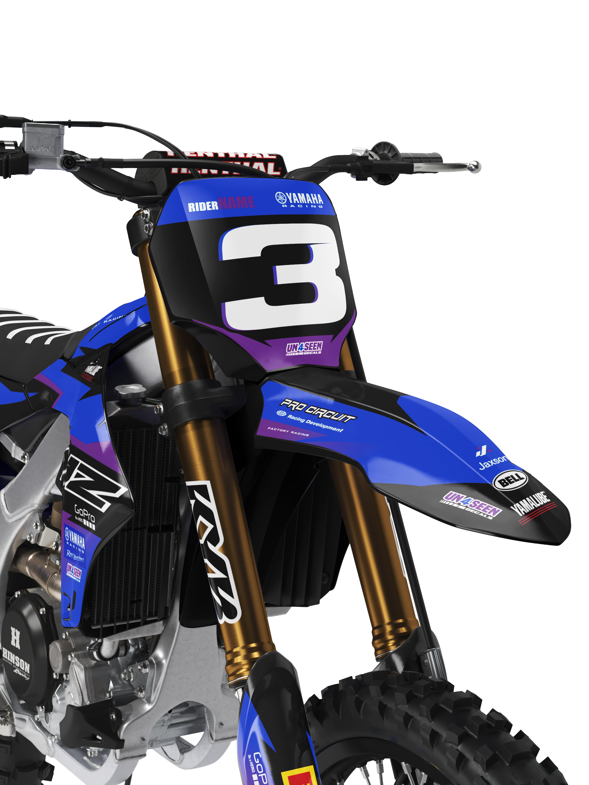 Yamaha Graphics Kit - Yeao Purple