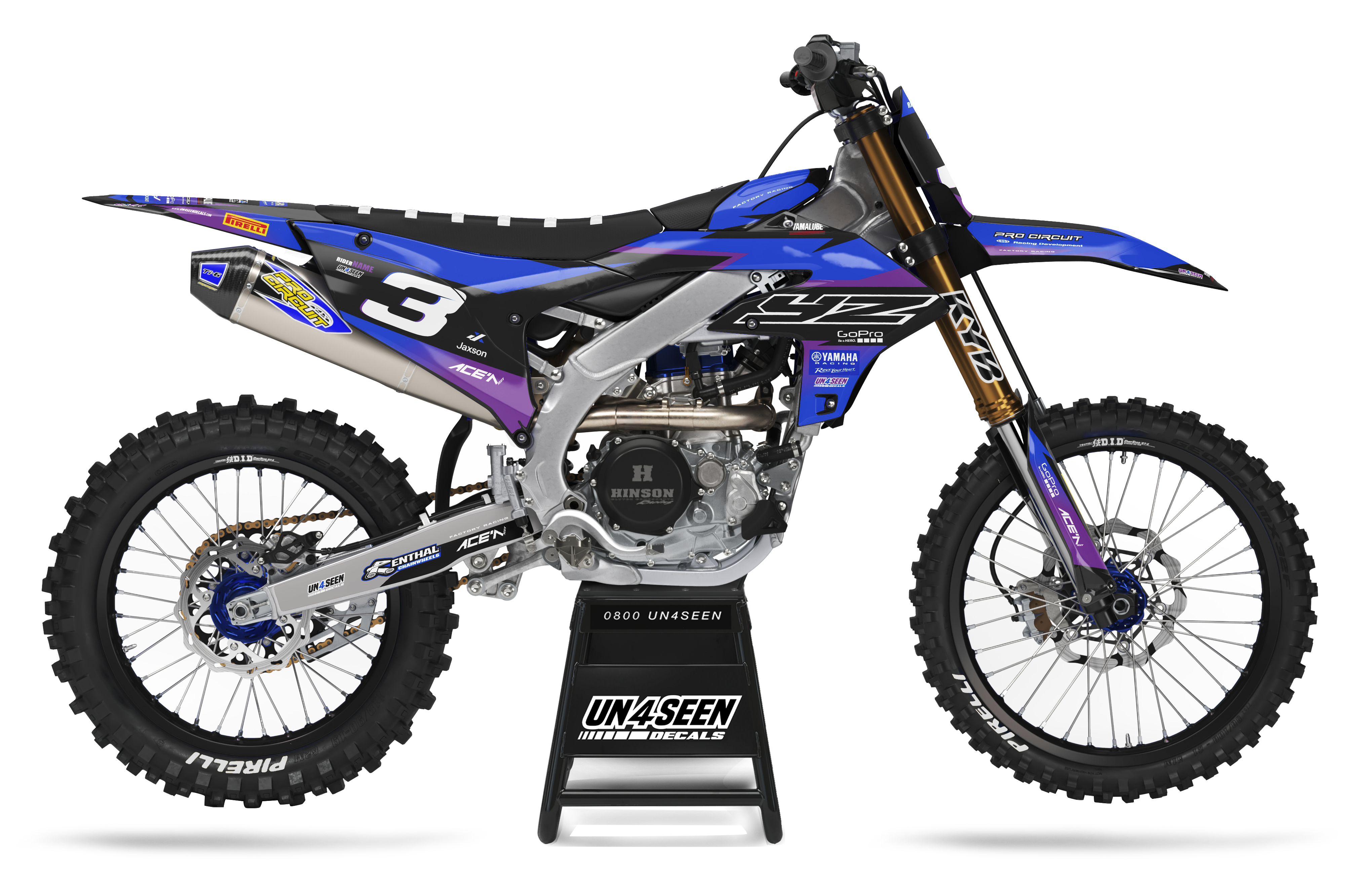 Yamaha Graphics Kit - Yeao Purple