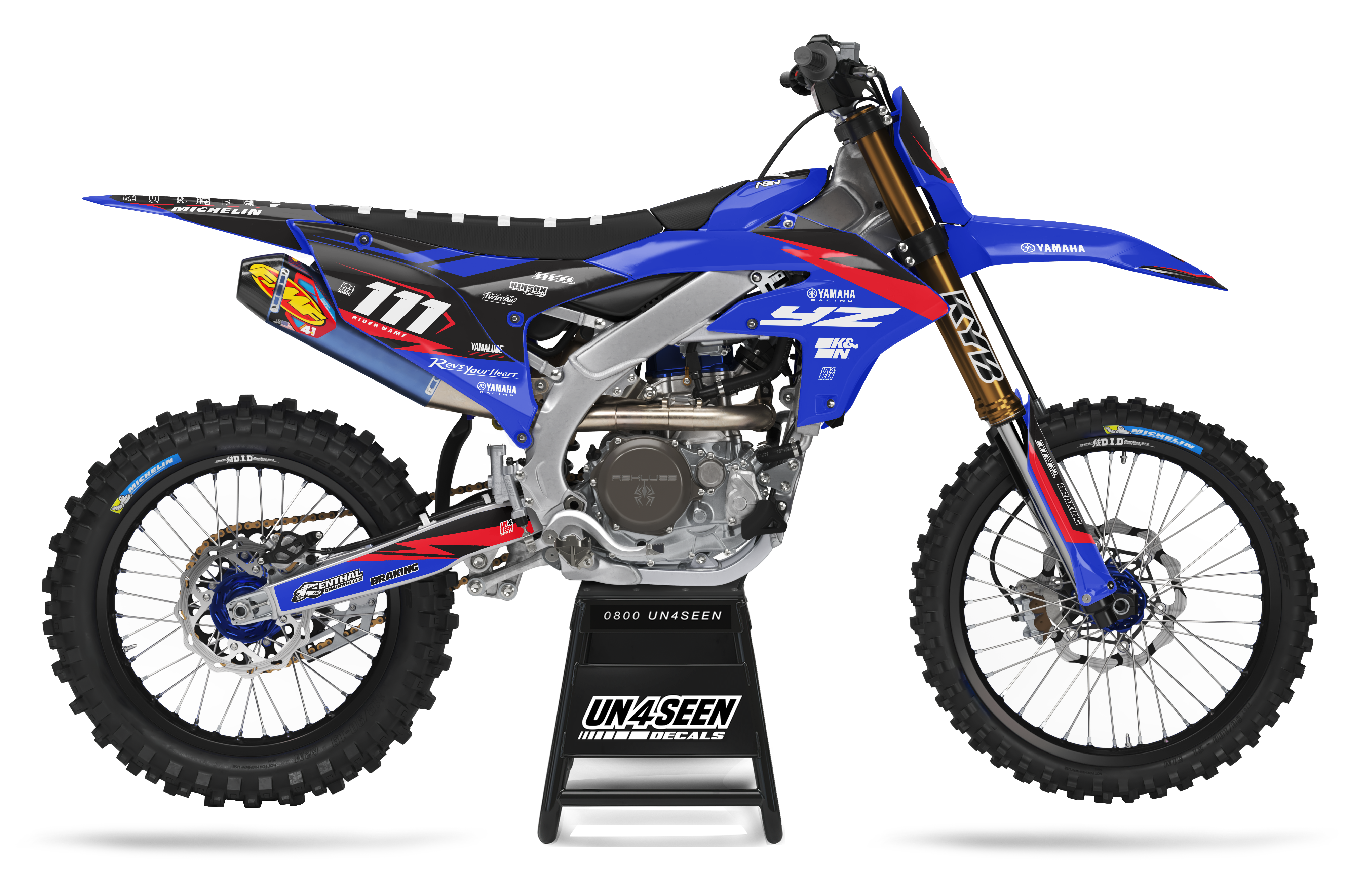 Yamaha Graphics Kit - Bluegum Red