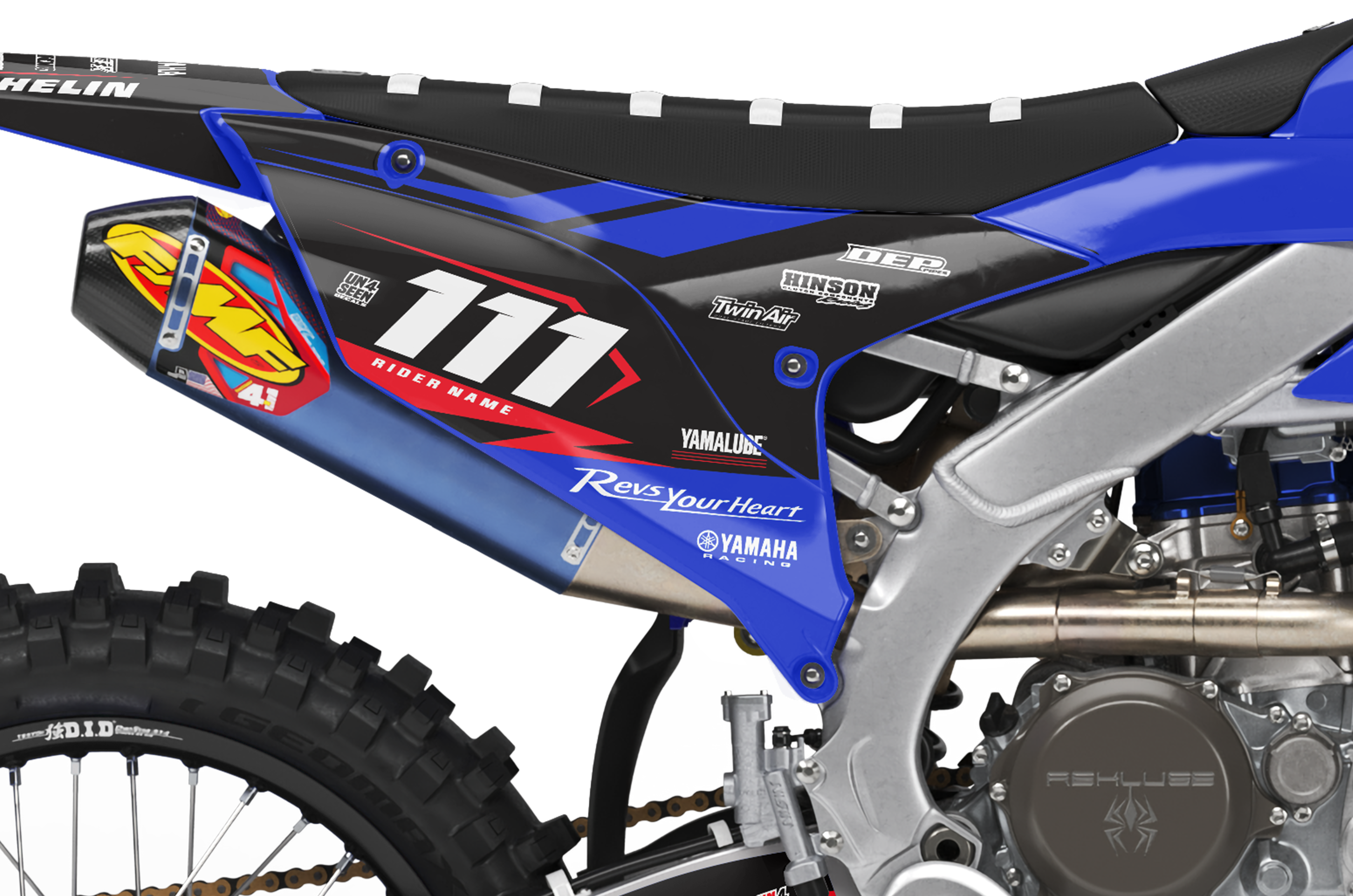 Yamaha Graphics Kit - Bluegum Red