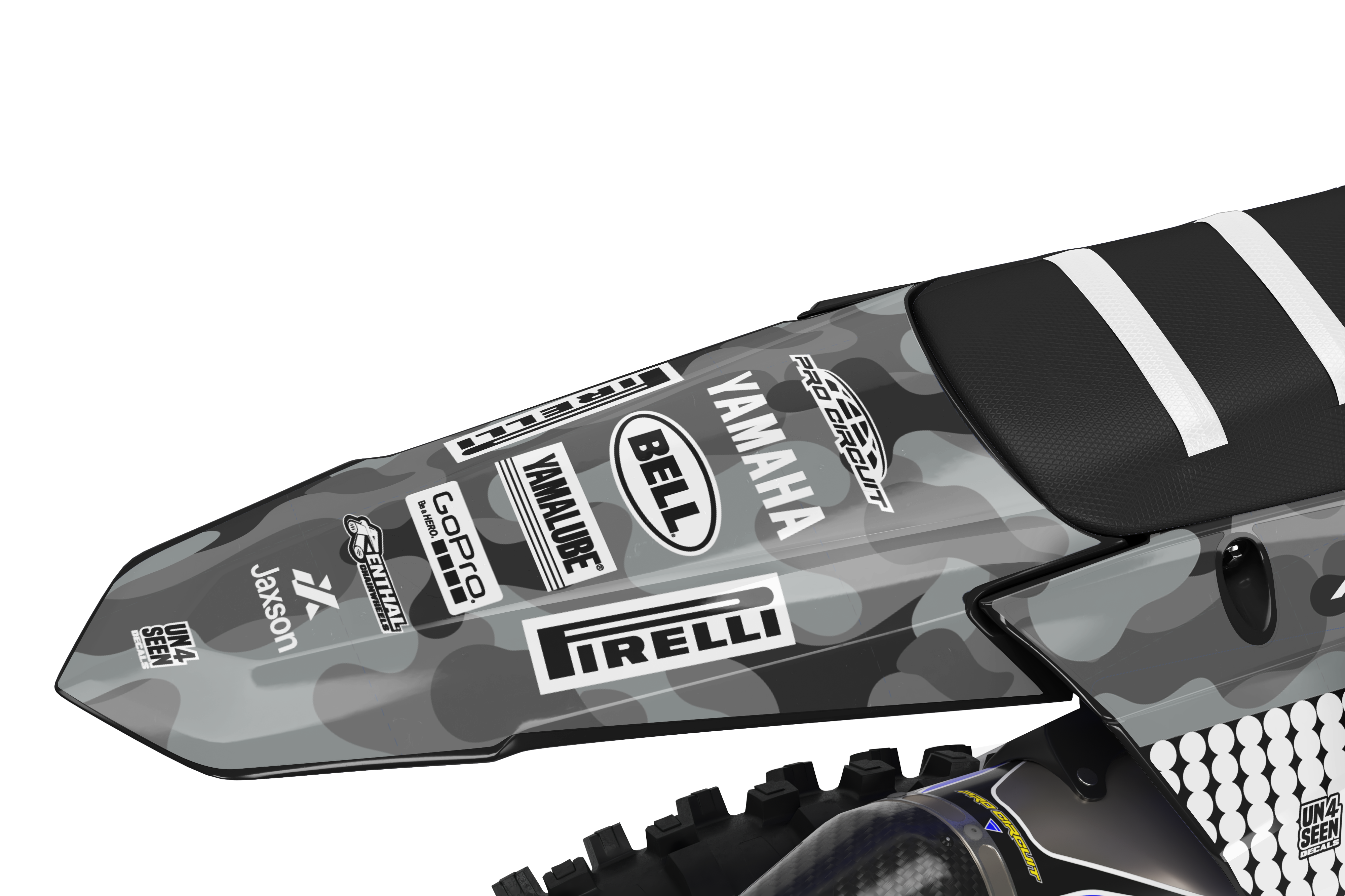 Yamaha Graphics Kit - Camo D Blue