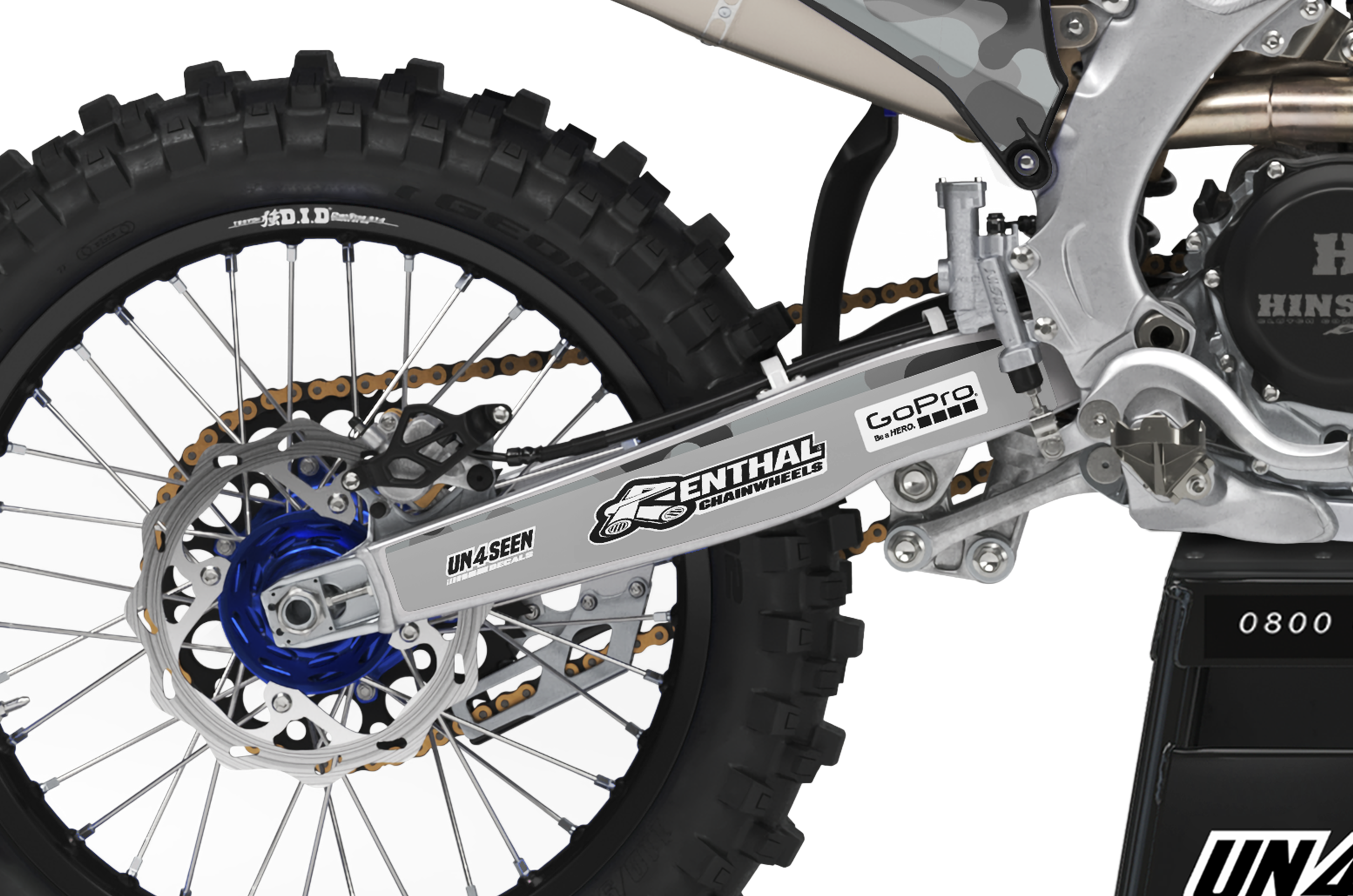 Yamaha Graphics Kit - Camo D Blue