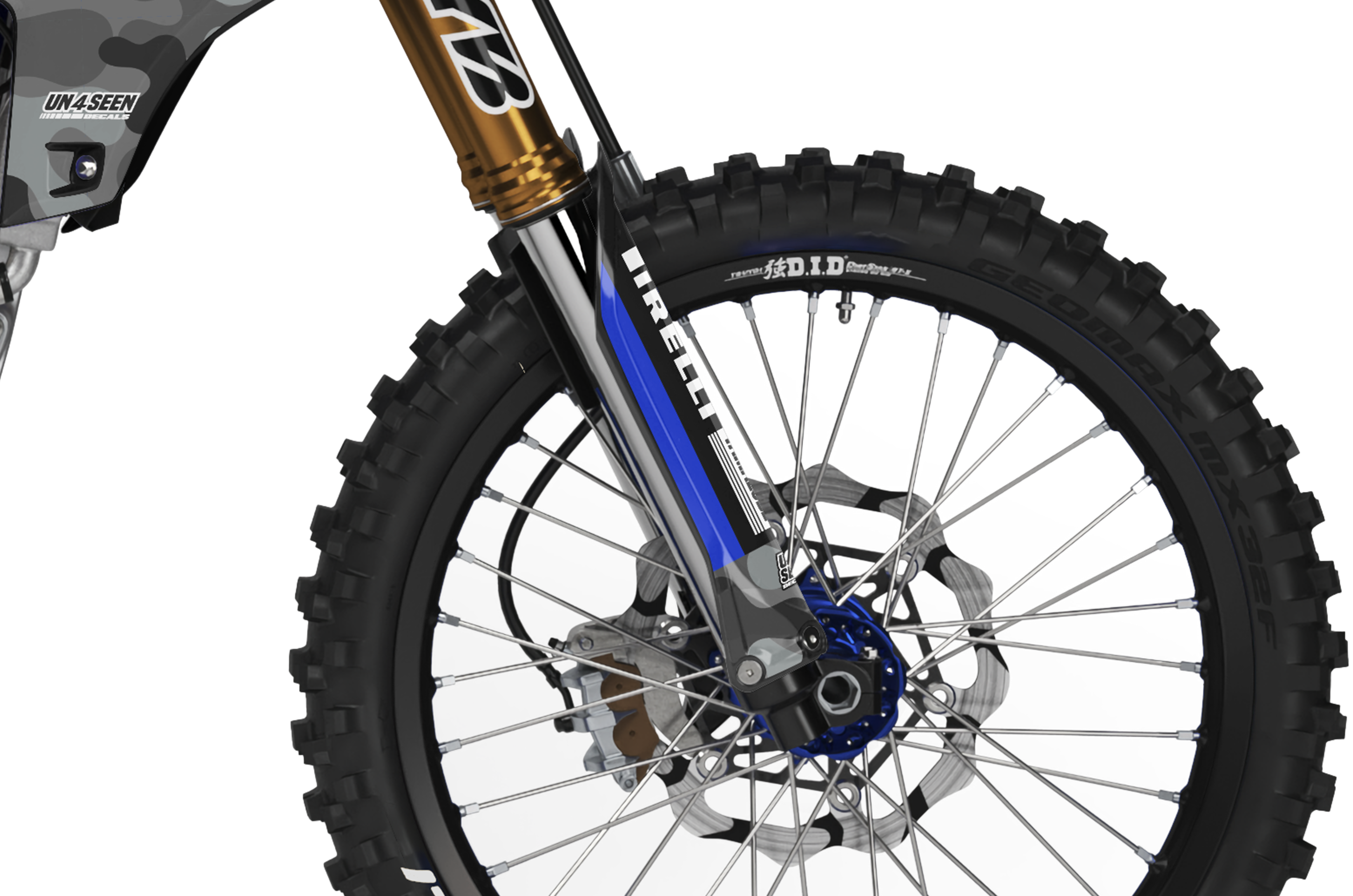 Yamaha Graphics Kit - Camo D Blue