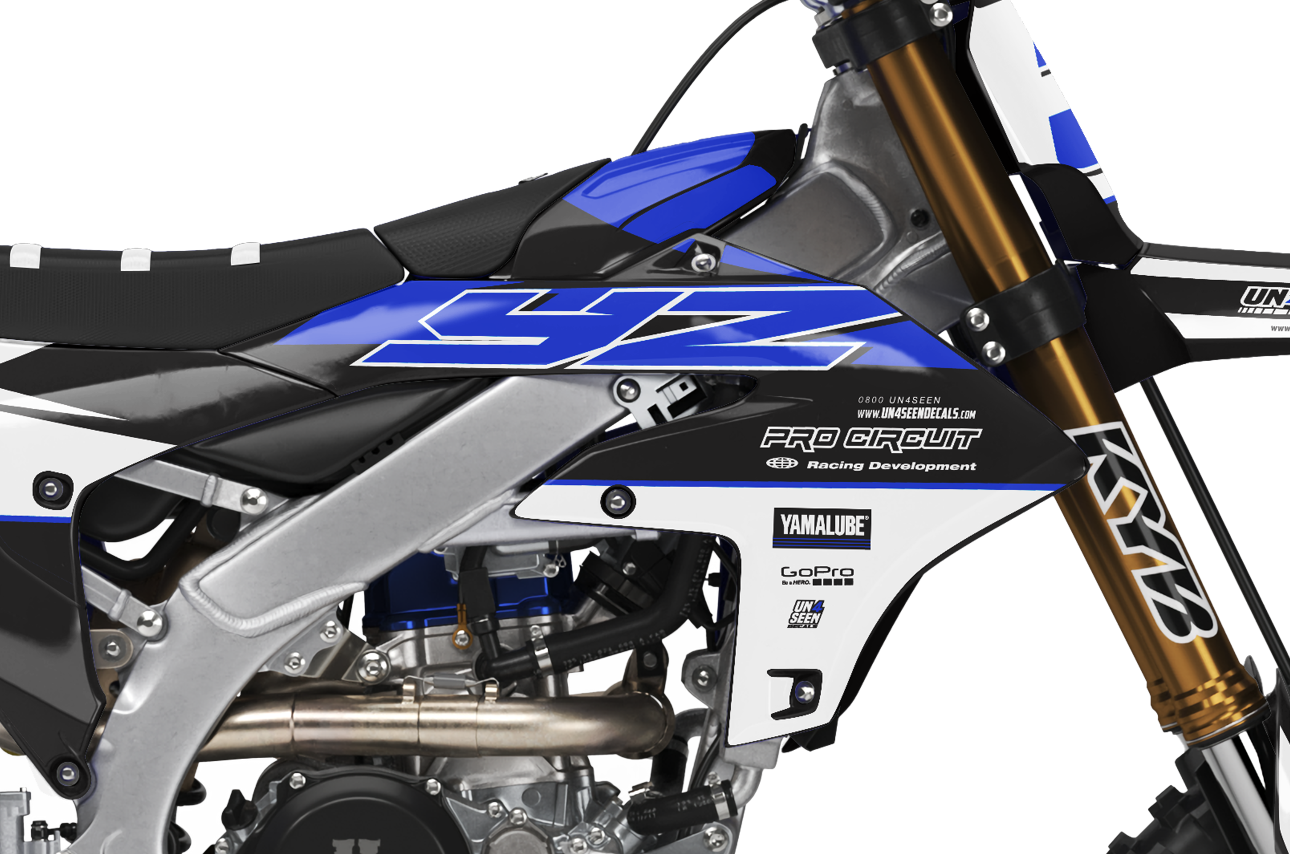 Yamaha Graphics Kit - Chomp Blue