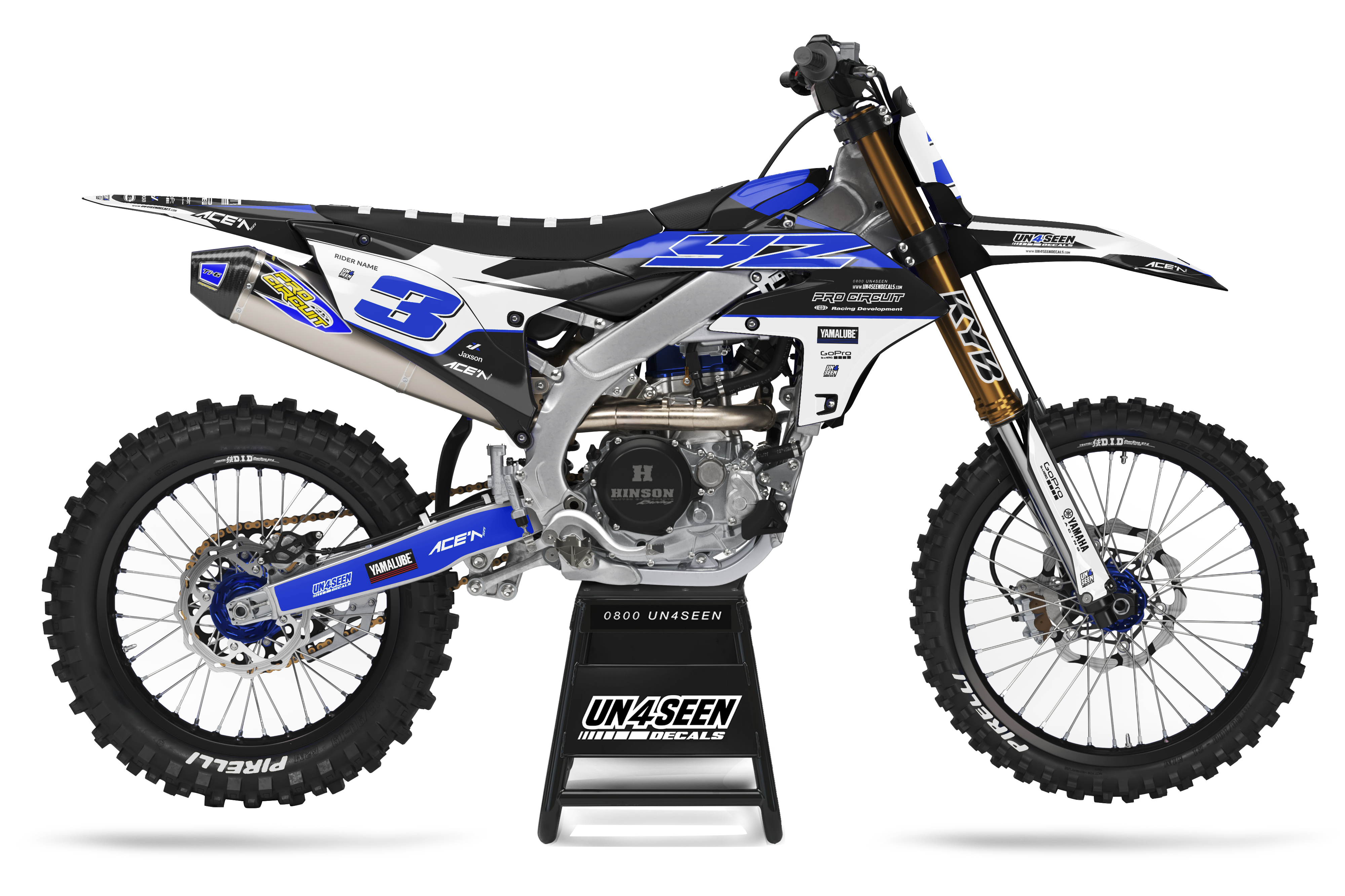 Yamaha Graphics Kit - Chomp Blue