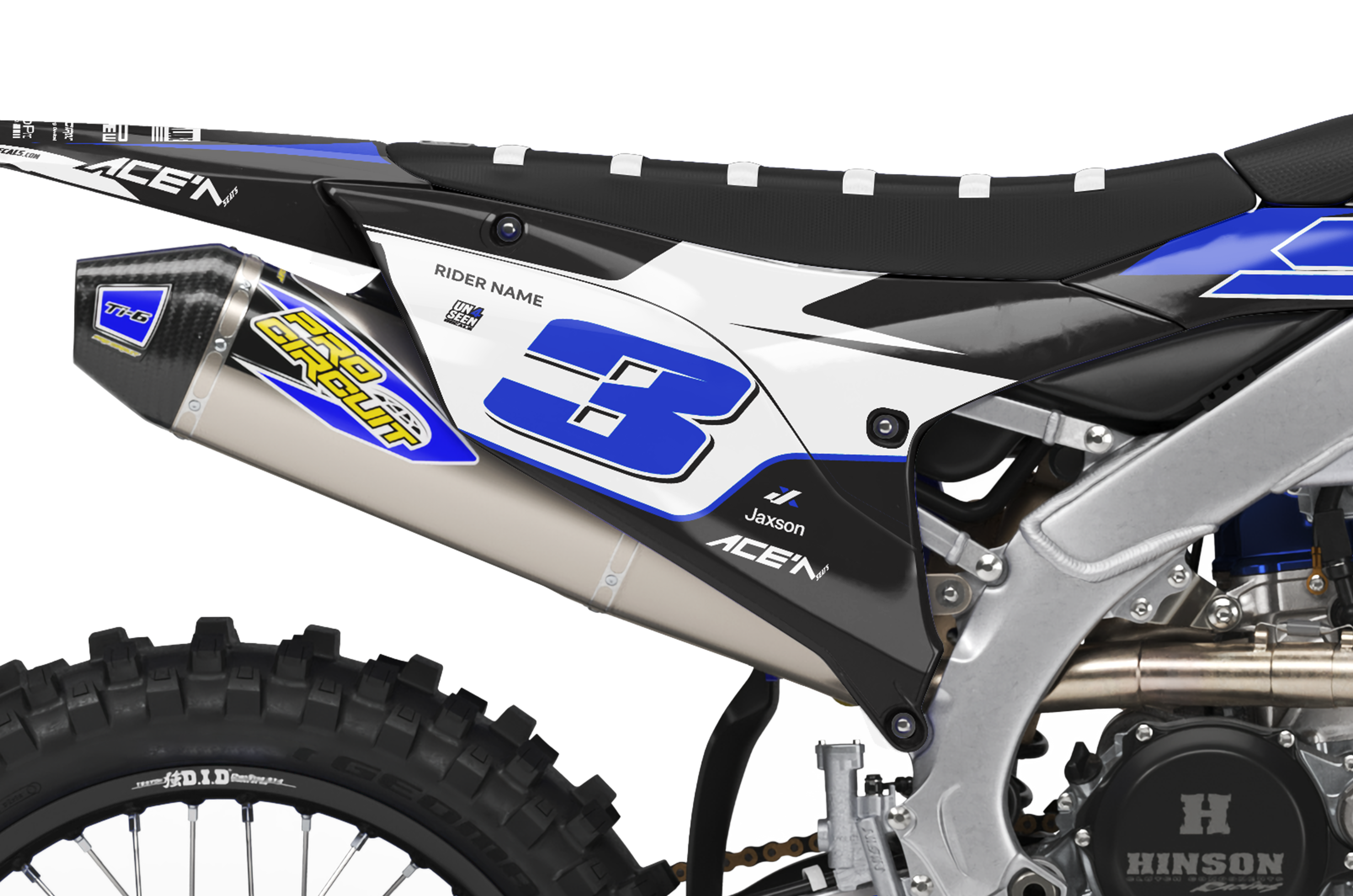 Yamaha Graphics Kit - Chomp Blue