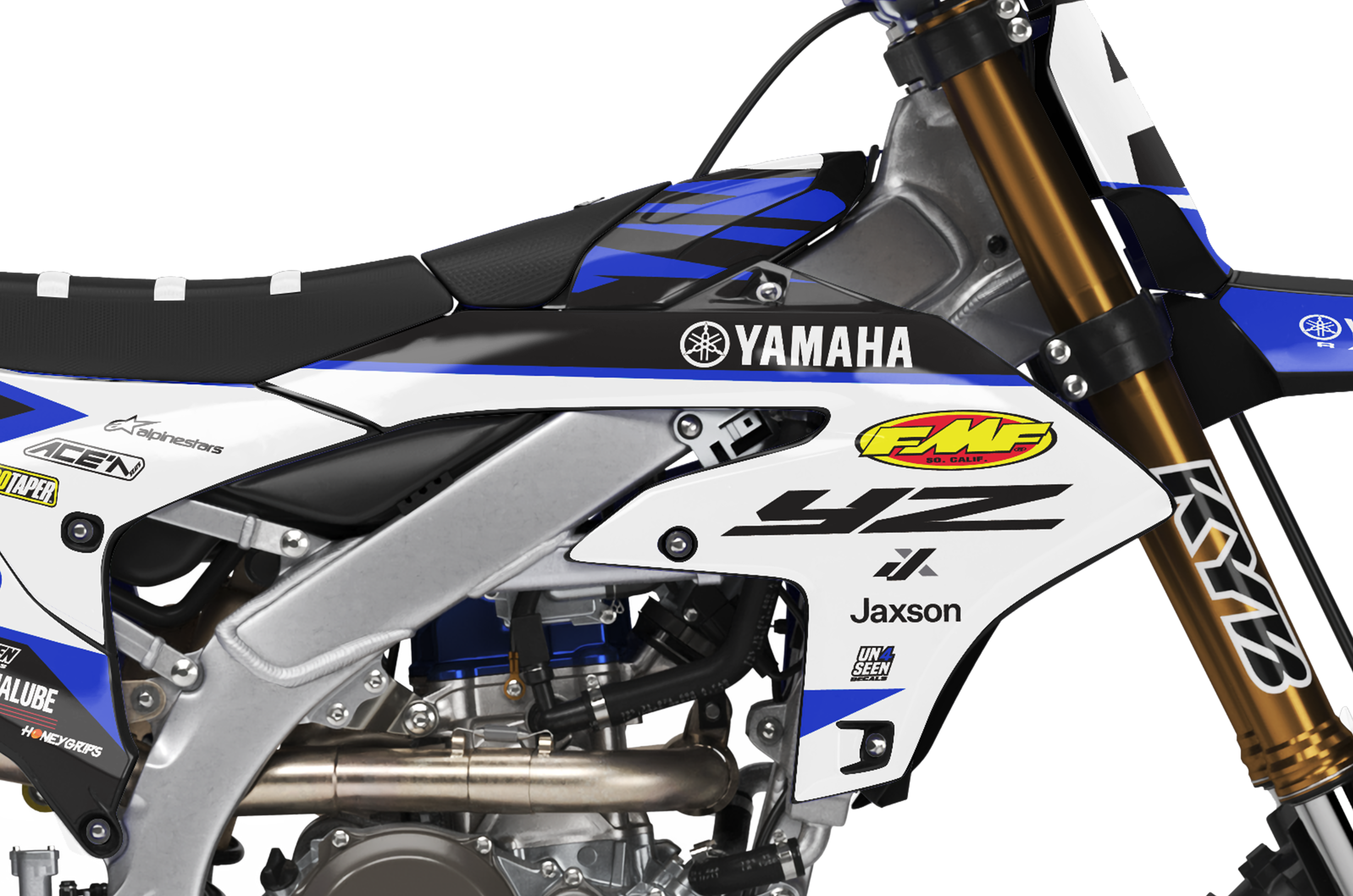 Yamaha Graphics Kit - Crooked Blue