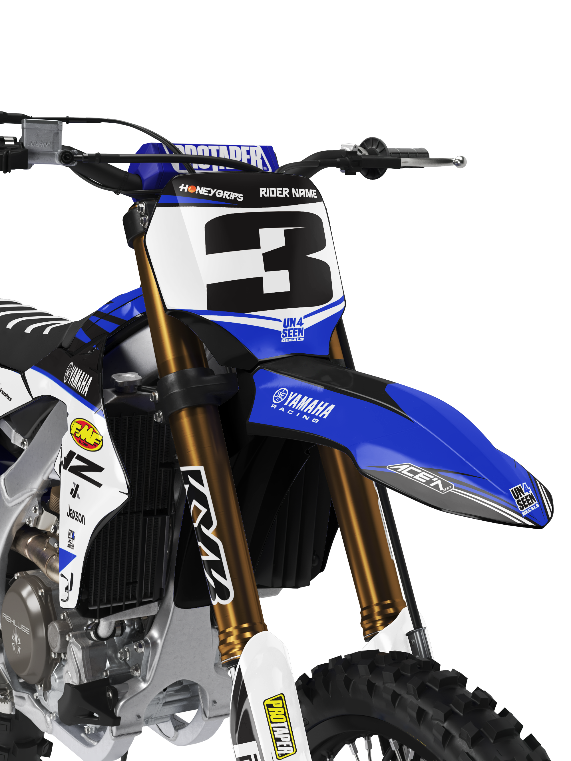 Yamaha Graphics Kit - Crooked Blue