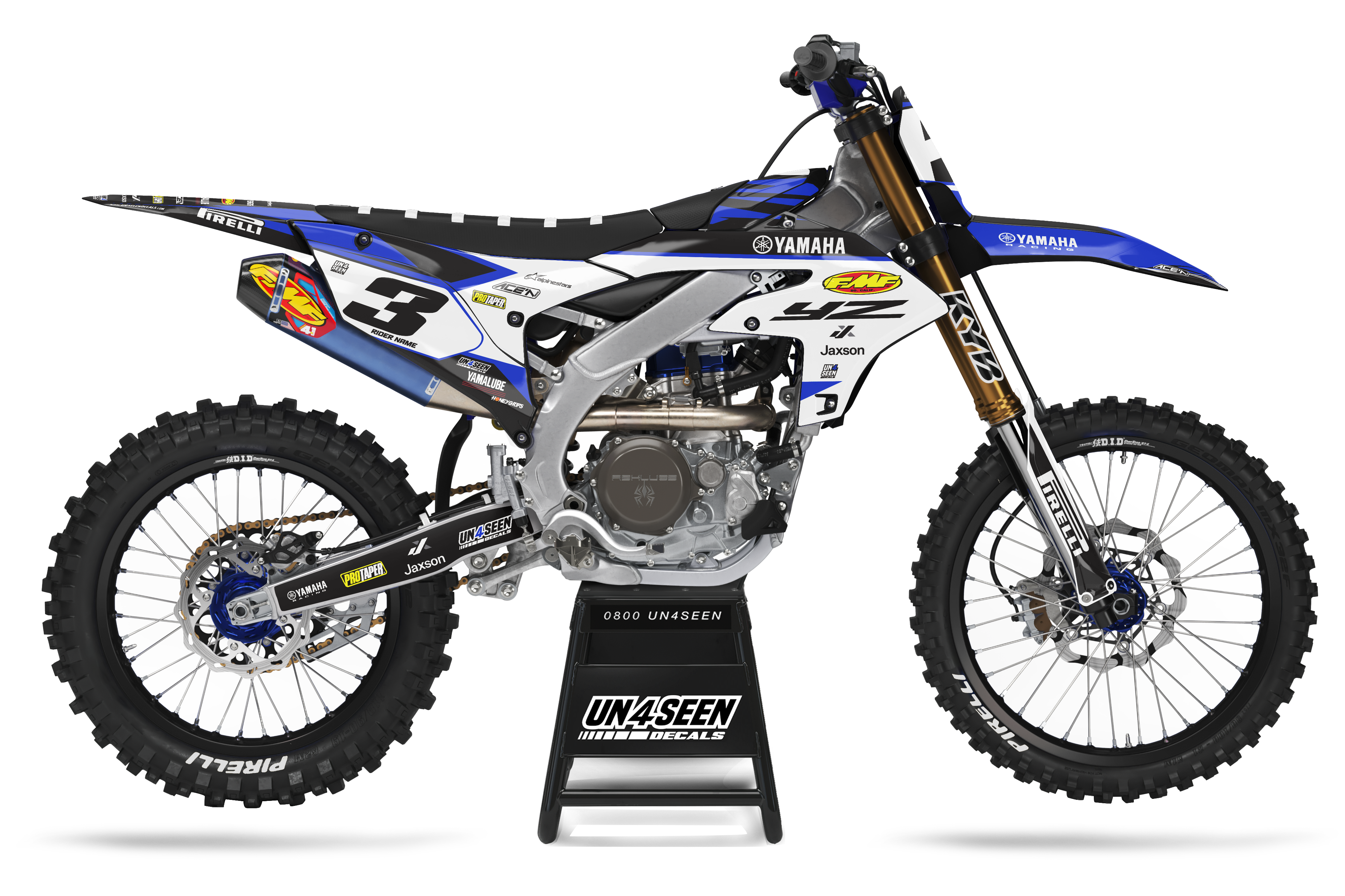 Yamaha Graphics Kit - Crooked Blue