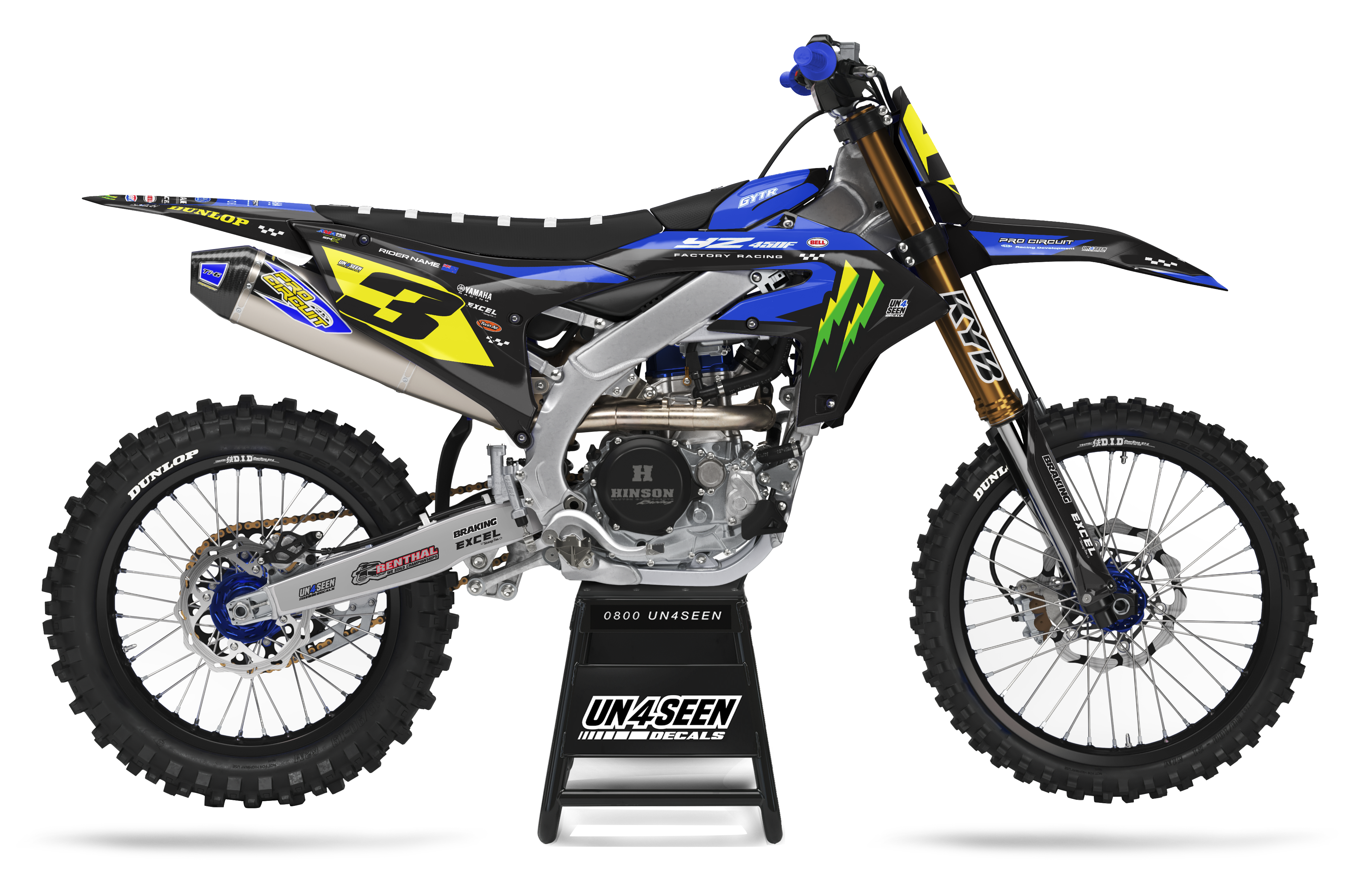 Yamaha Graphics Kit - Eli Race Kit Blue