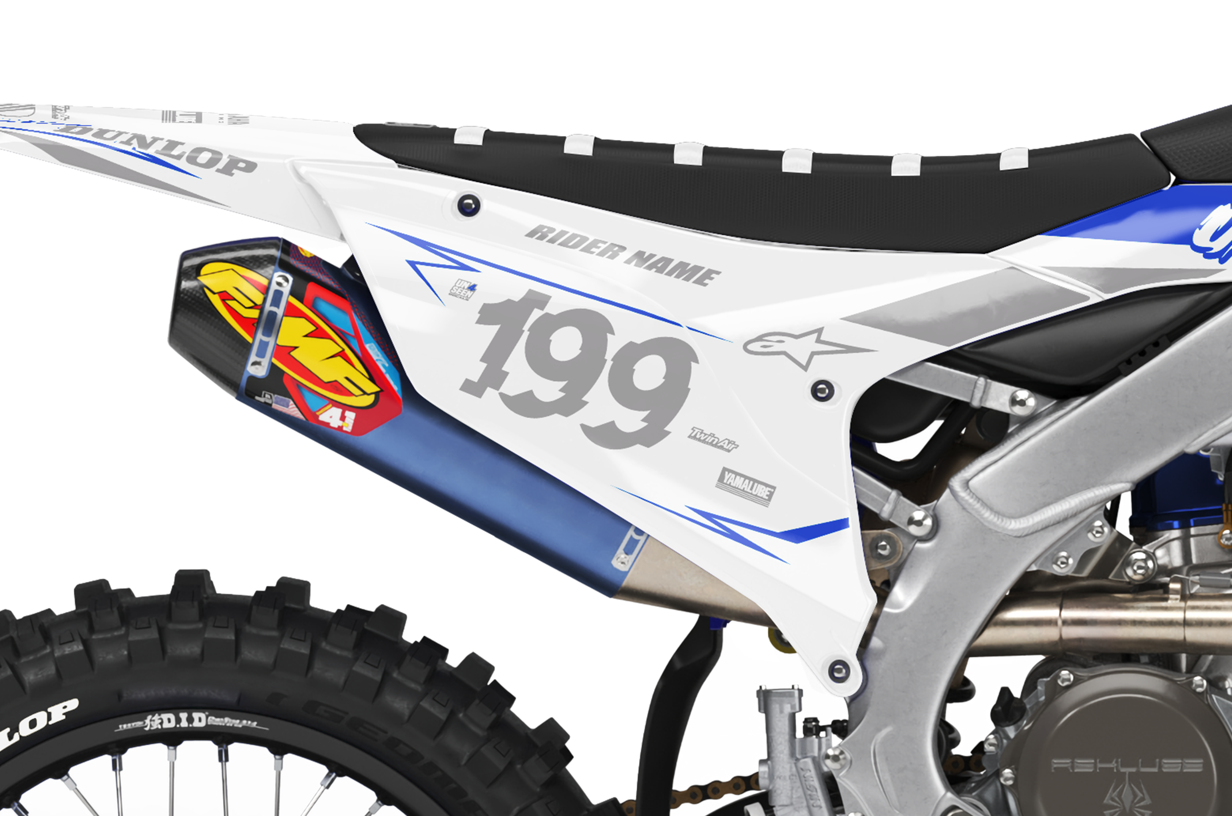 Yamaha Graphics Kit - Glitch White
