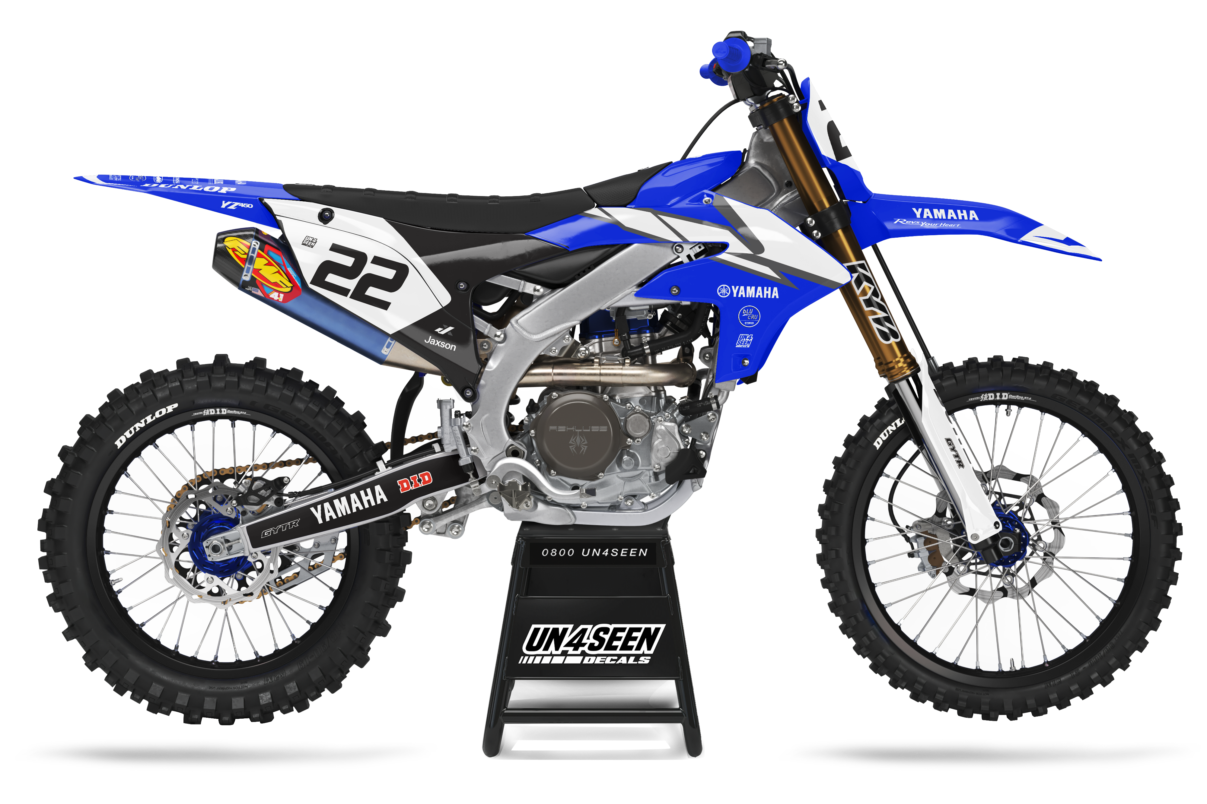 Yamaha Graphics Kit - Reed Blue