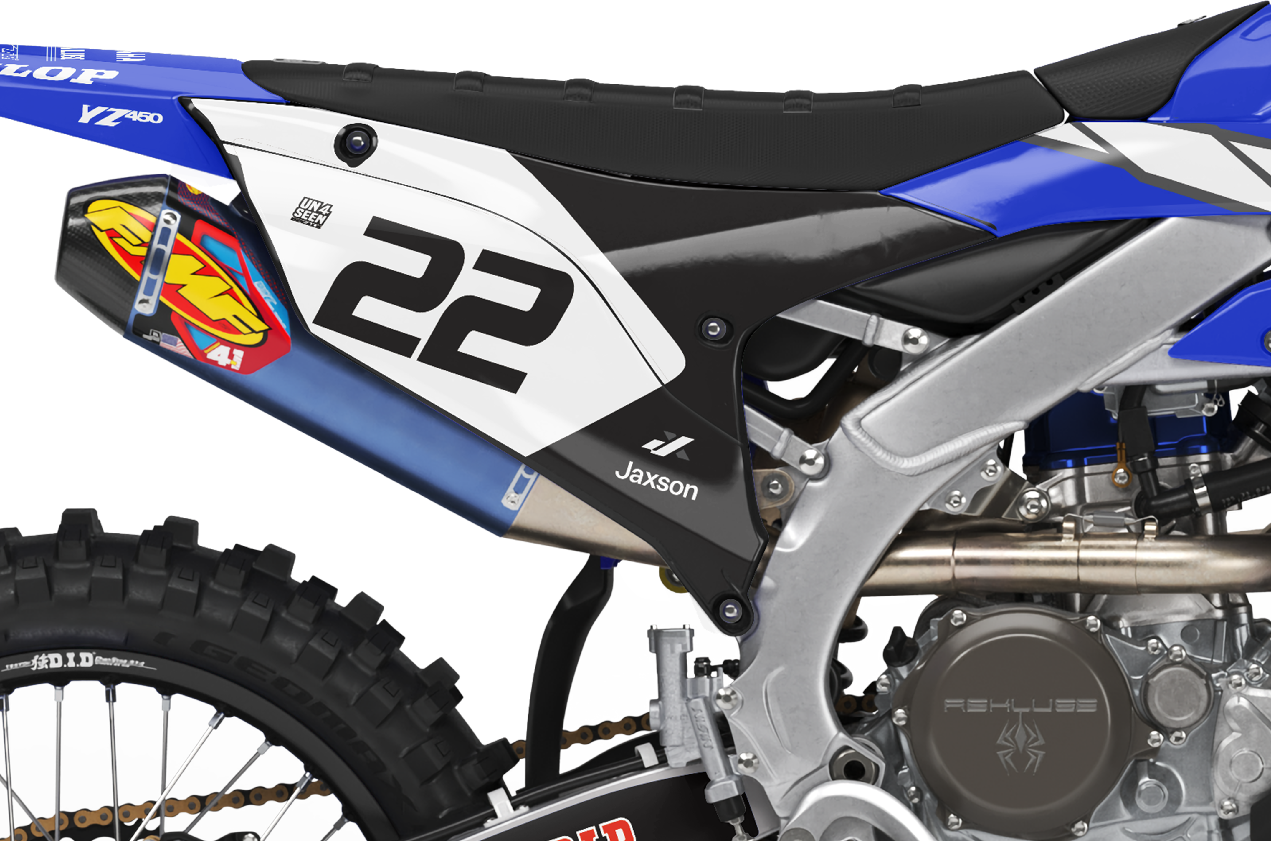 Yamaha Graphics Kit - Reed Blue