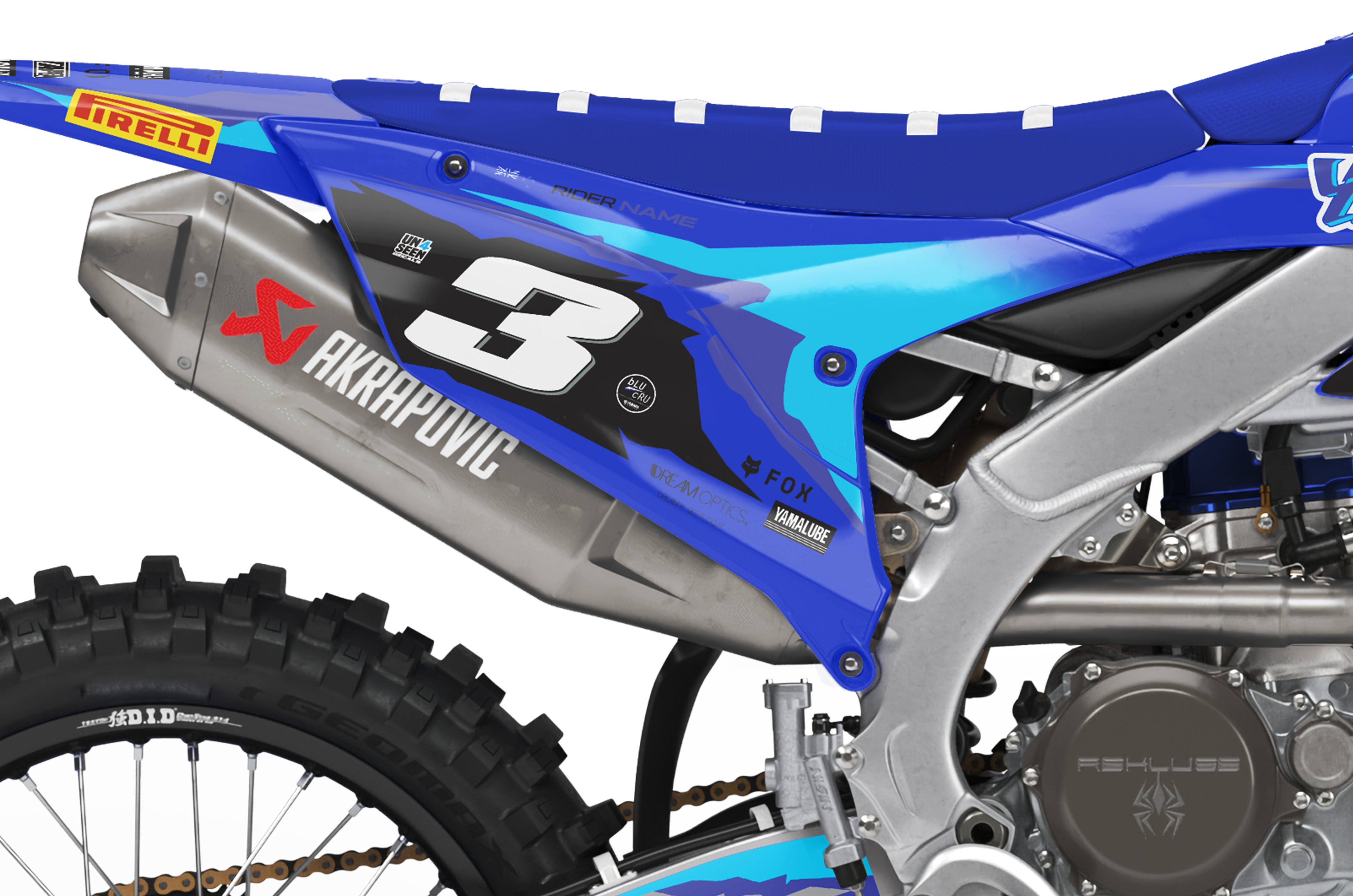 Yamaha Graphics Kit - Retro Blue