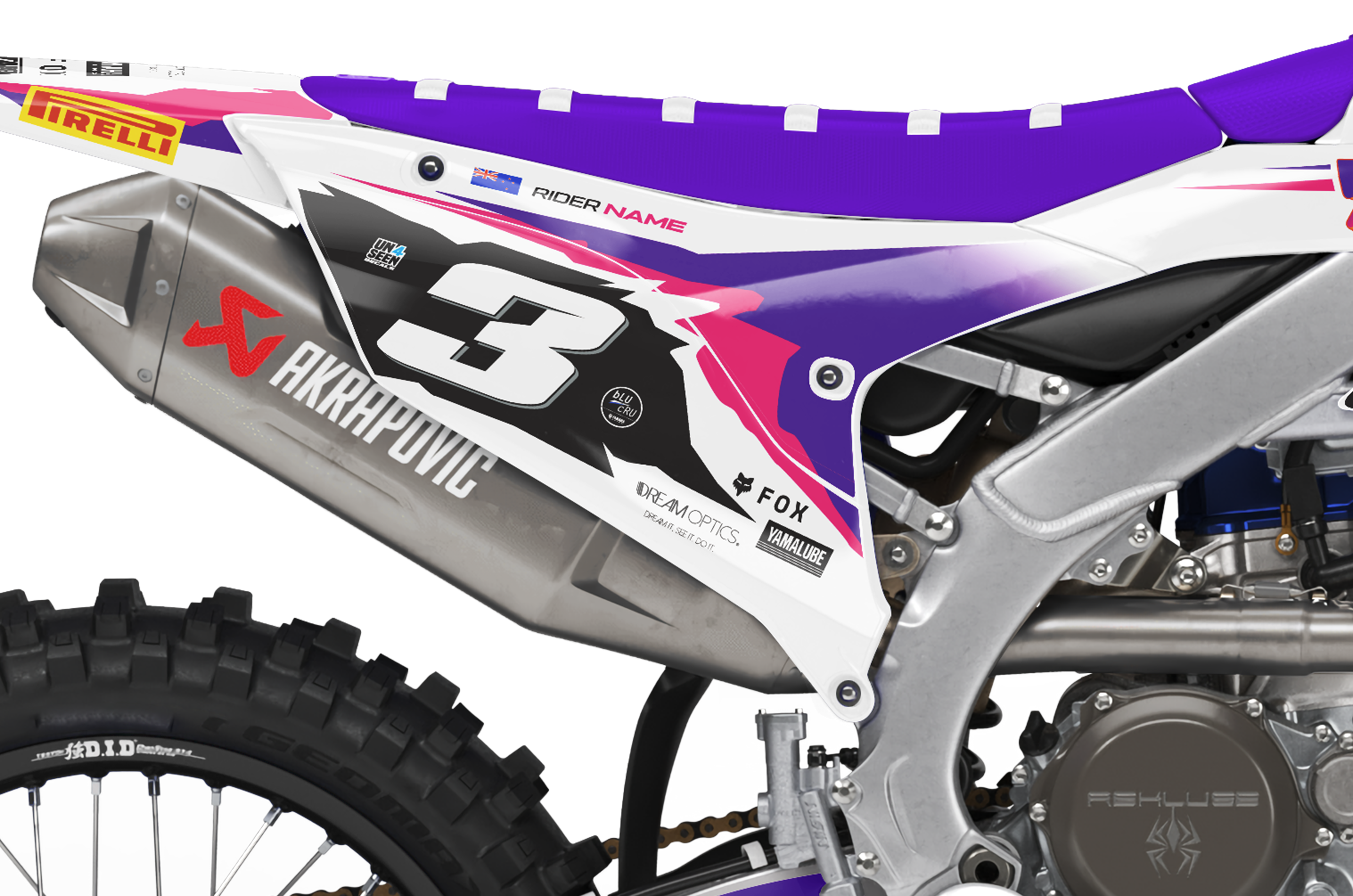 Yamaha Graphics Kit - Retro Pink