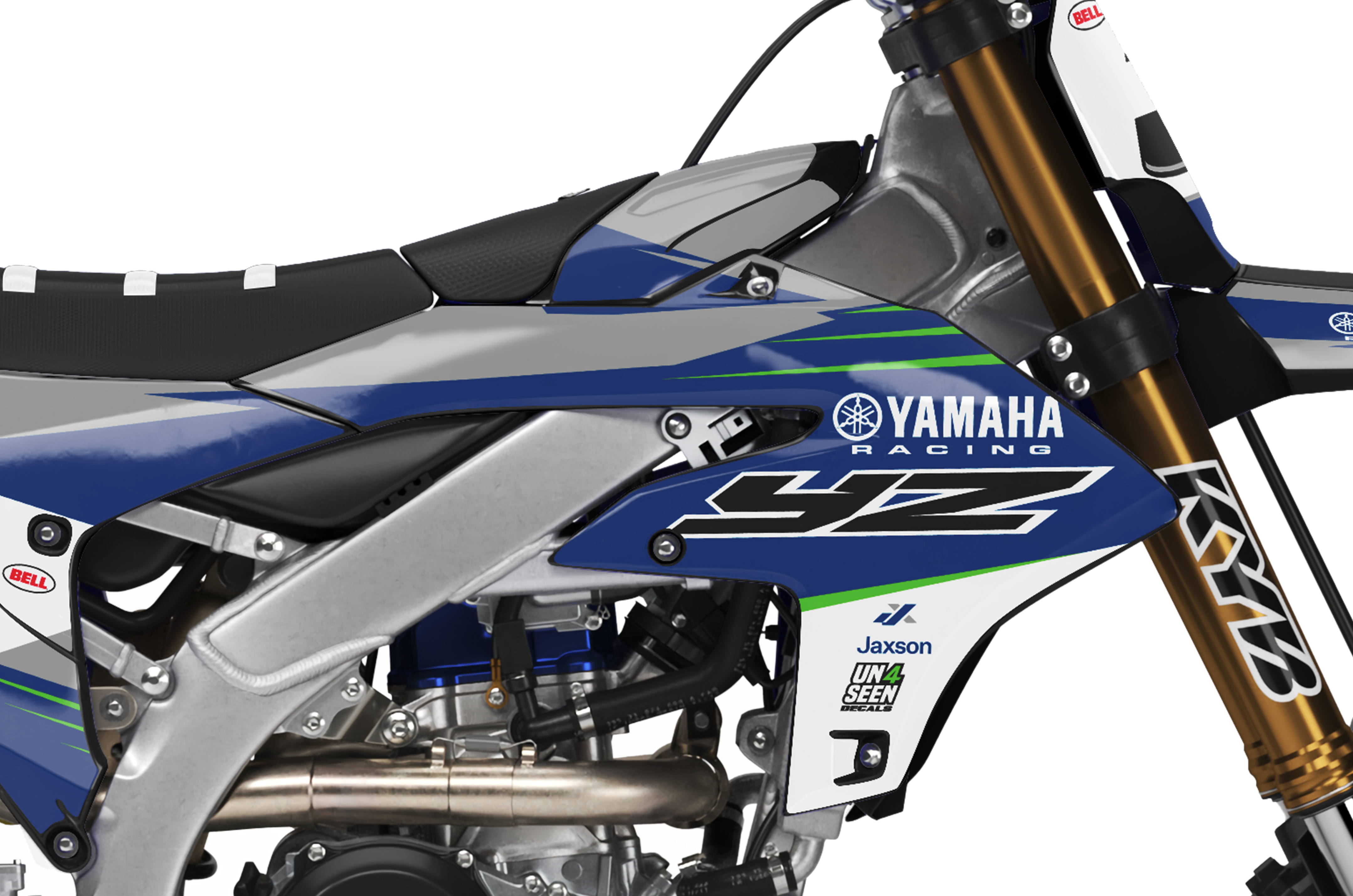 Yamaha Graphics Kit - Shard Navy Green