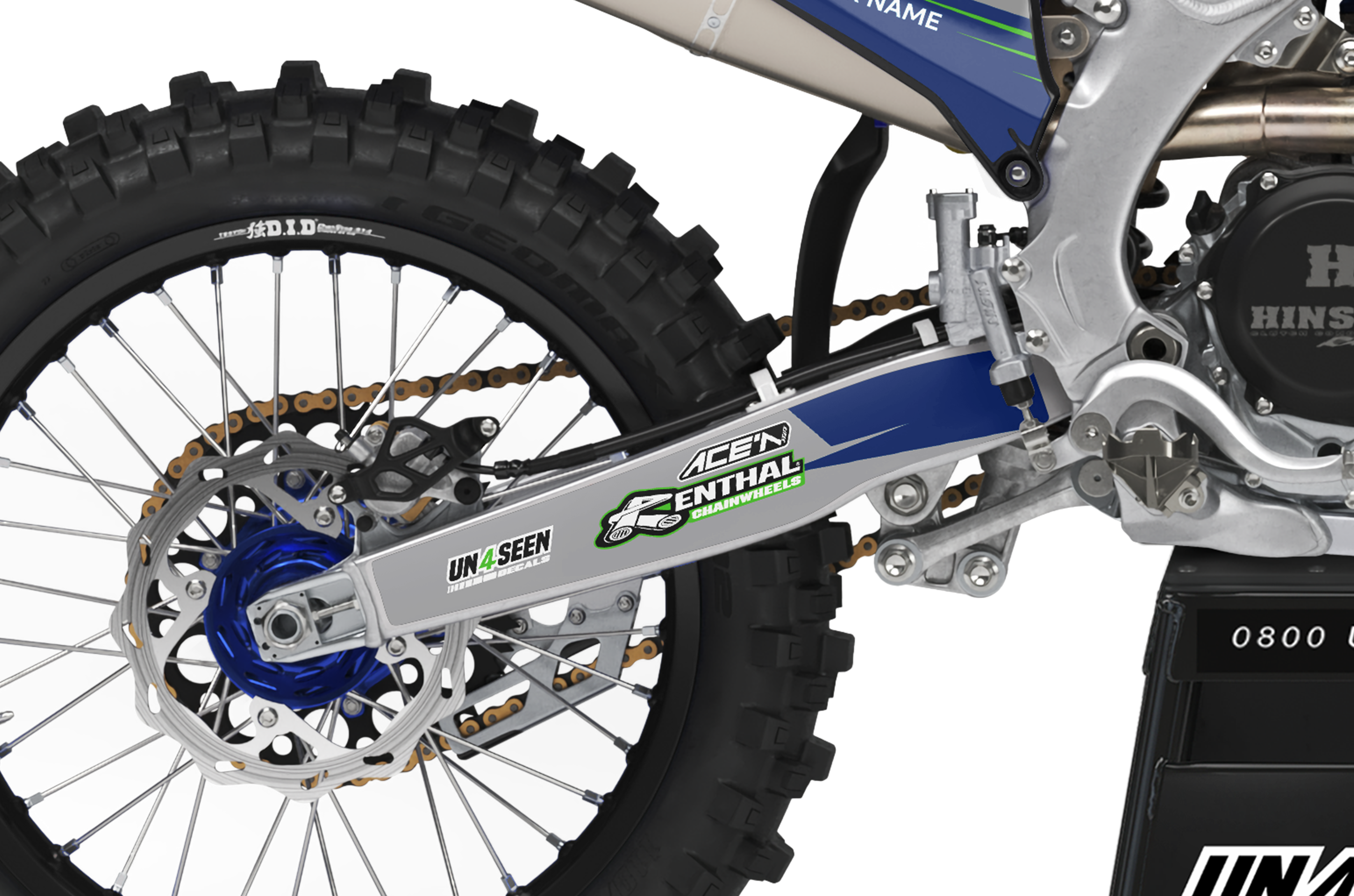 Yamaha Graphics Kit - Shard Navy Green