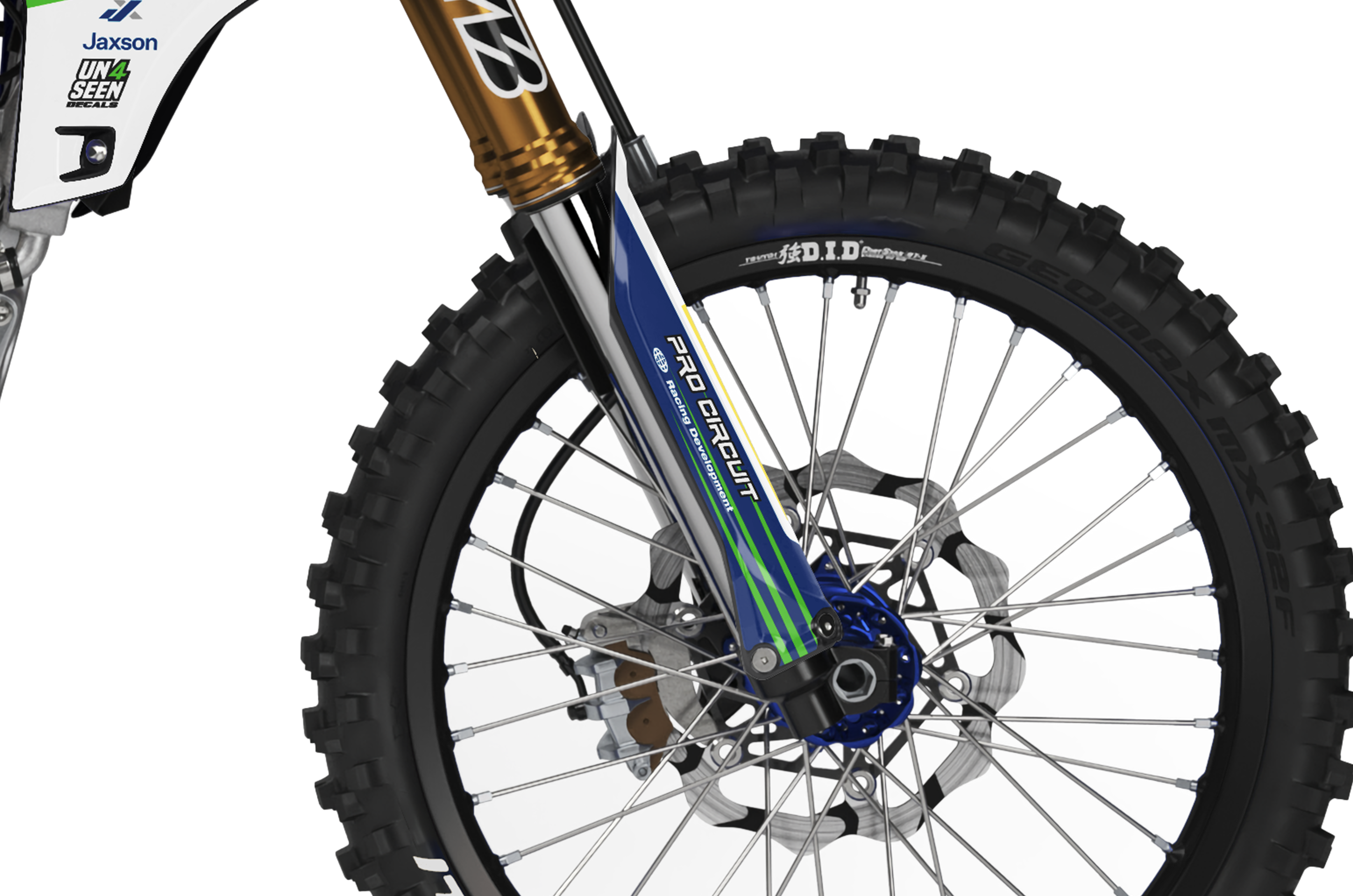 Yamaha Graphics Kit - Shard Navy Green