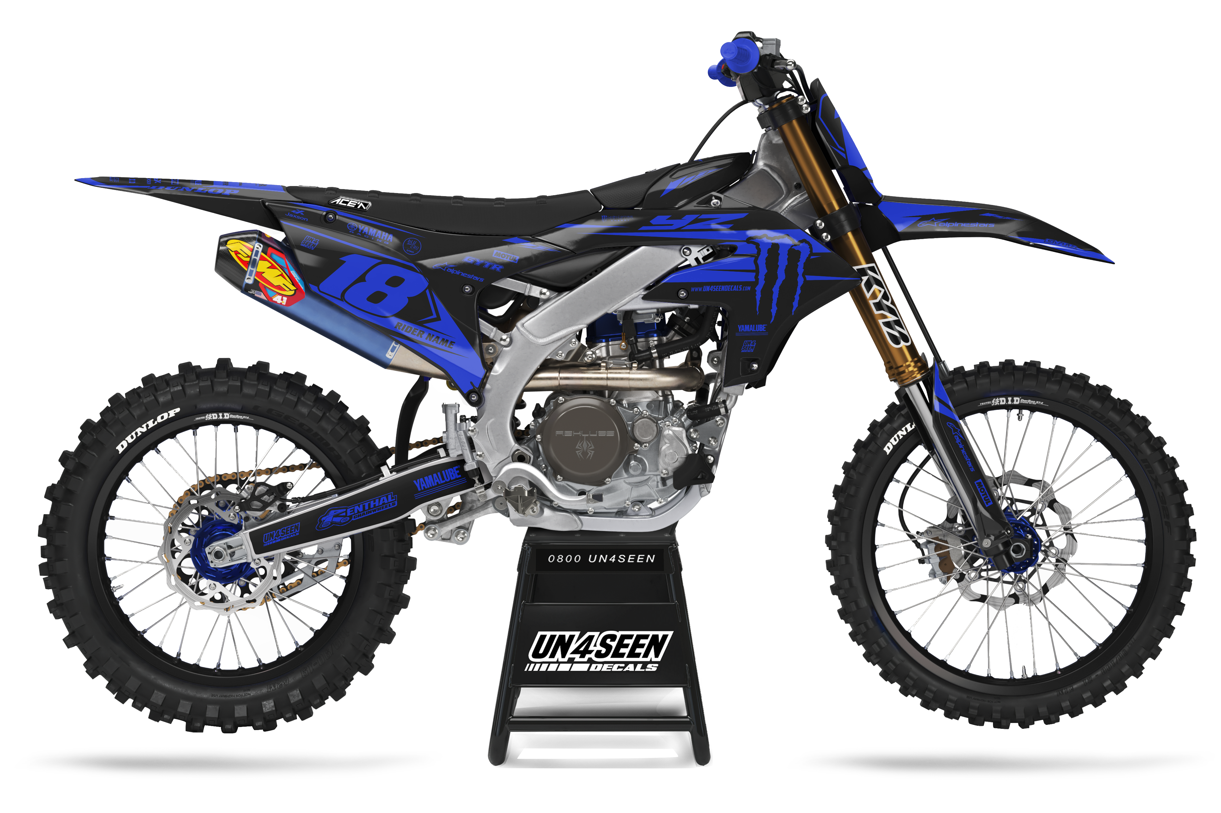 Yamaha Graphics Kit - Lubricate Blue