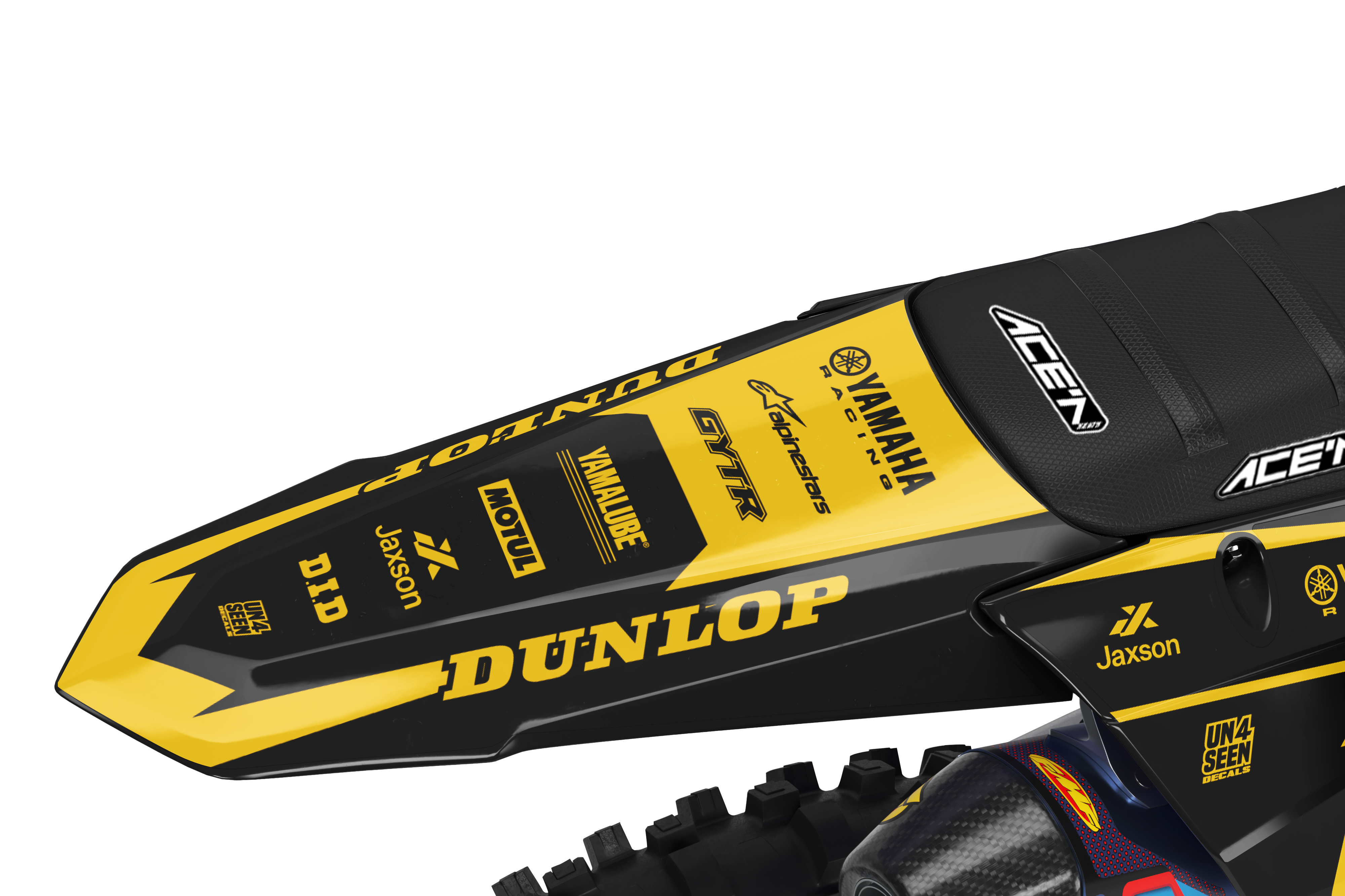 Yamaha Graphics Kit - Lubricate Yellow