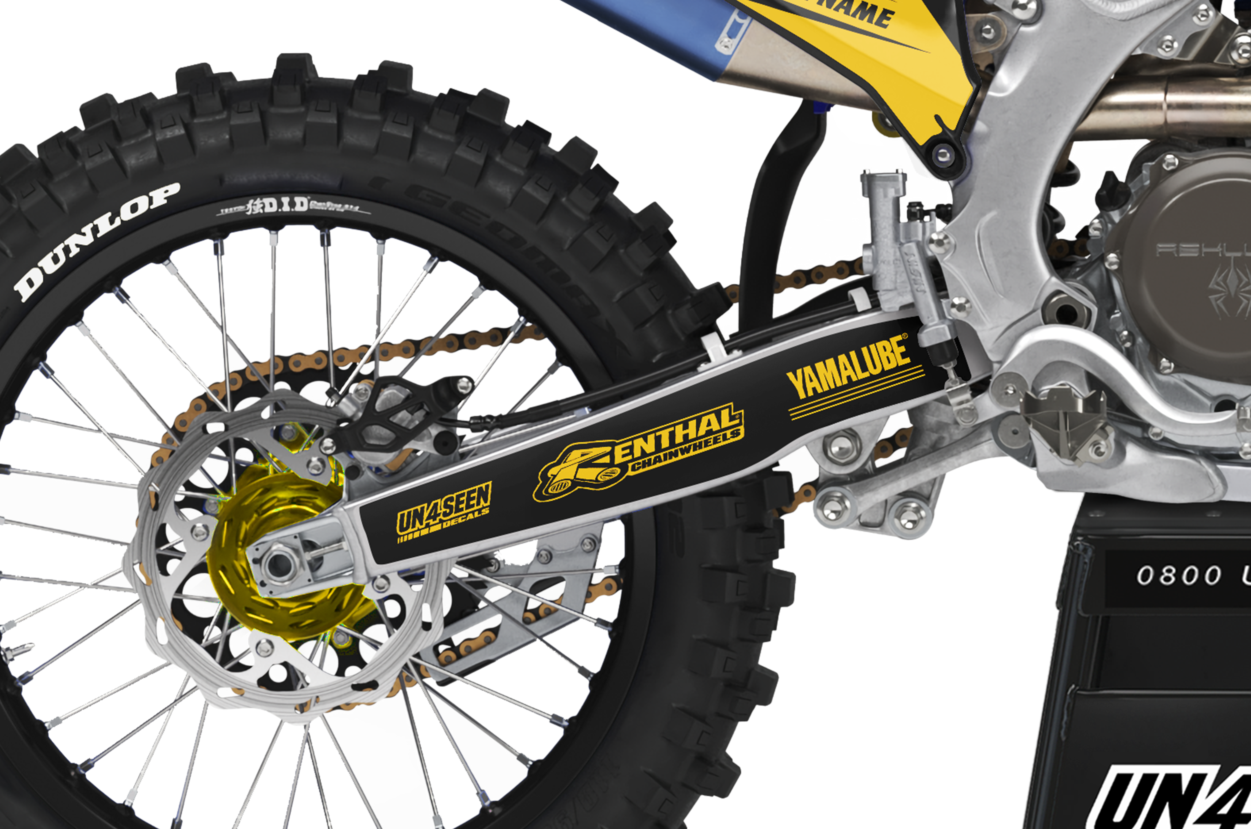Yamaha Graphics Kit - Lubricate Yellow